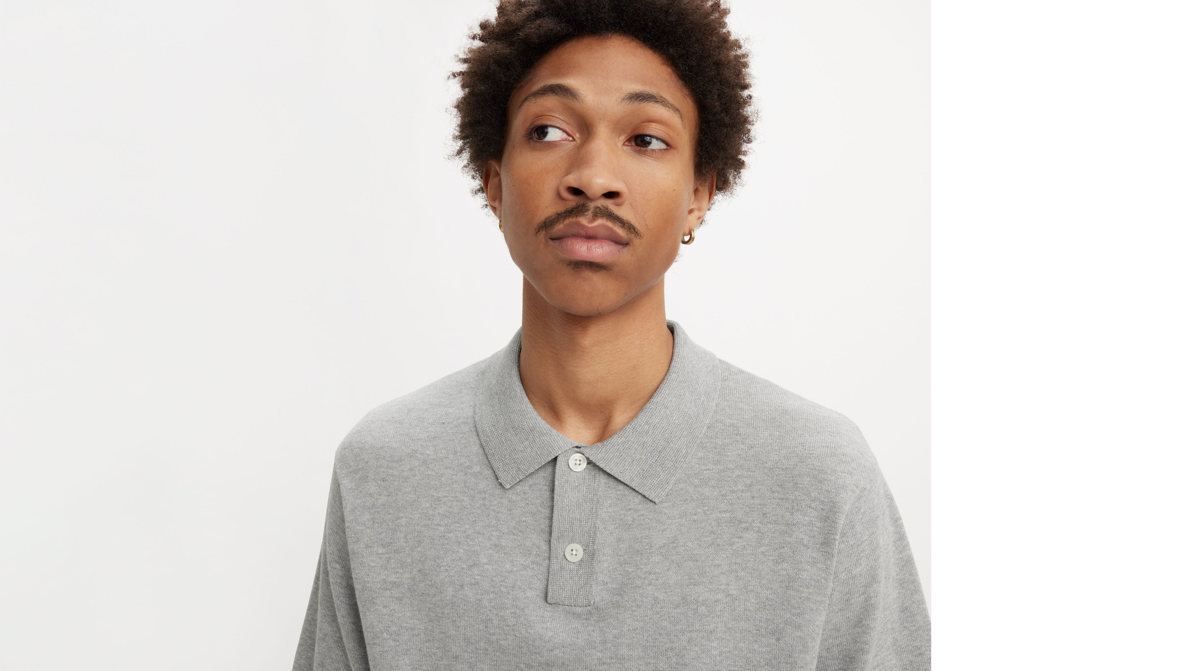 Sweater Knit Polo Shirt - Grey | Levi's® US