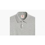 Sweater Knit Polo Shirt 6