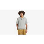 Pull-over col polo maille fine 4