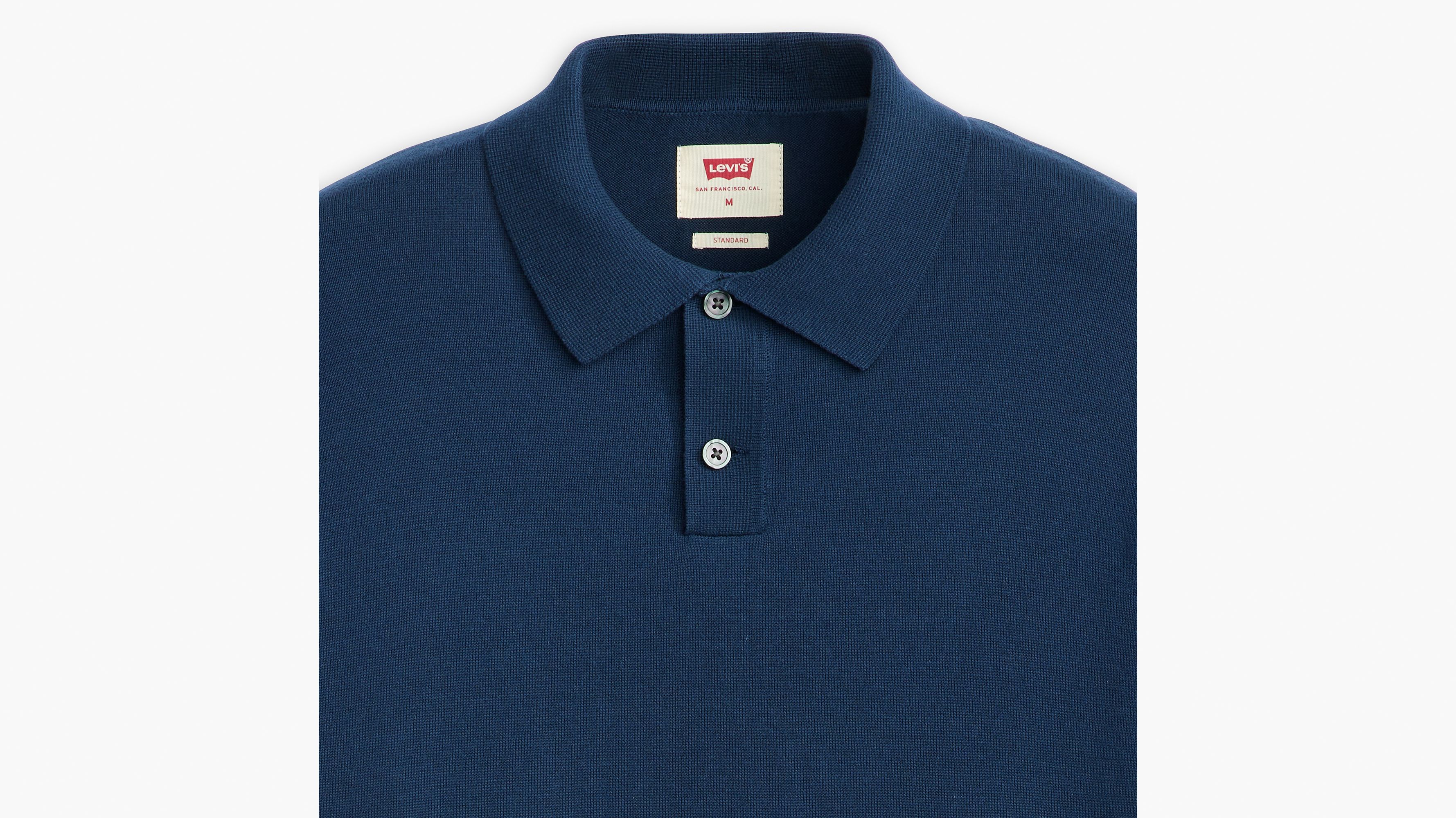 Sweater Knit Polo Shirt 6