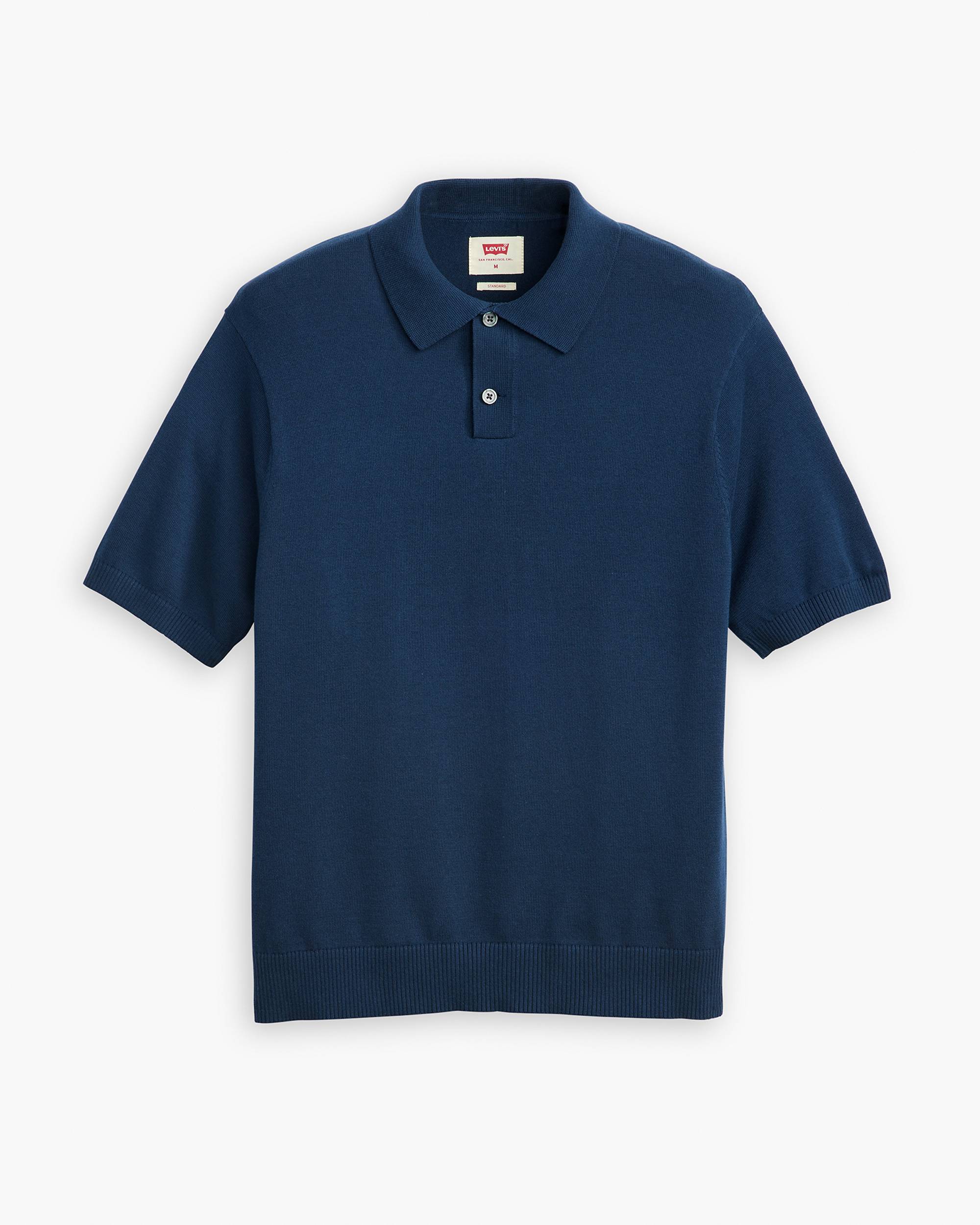 Sweater Knit Polo Shirt - Blue | Levi's® US Sweater Knit Polo Shirt - Blue | Levi's® US