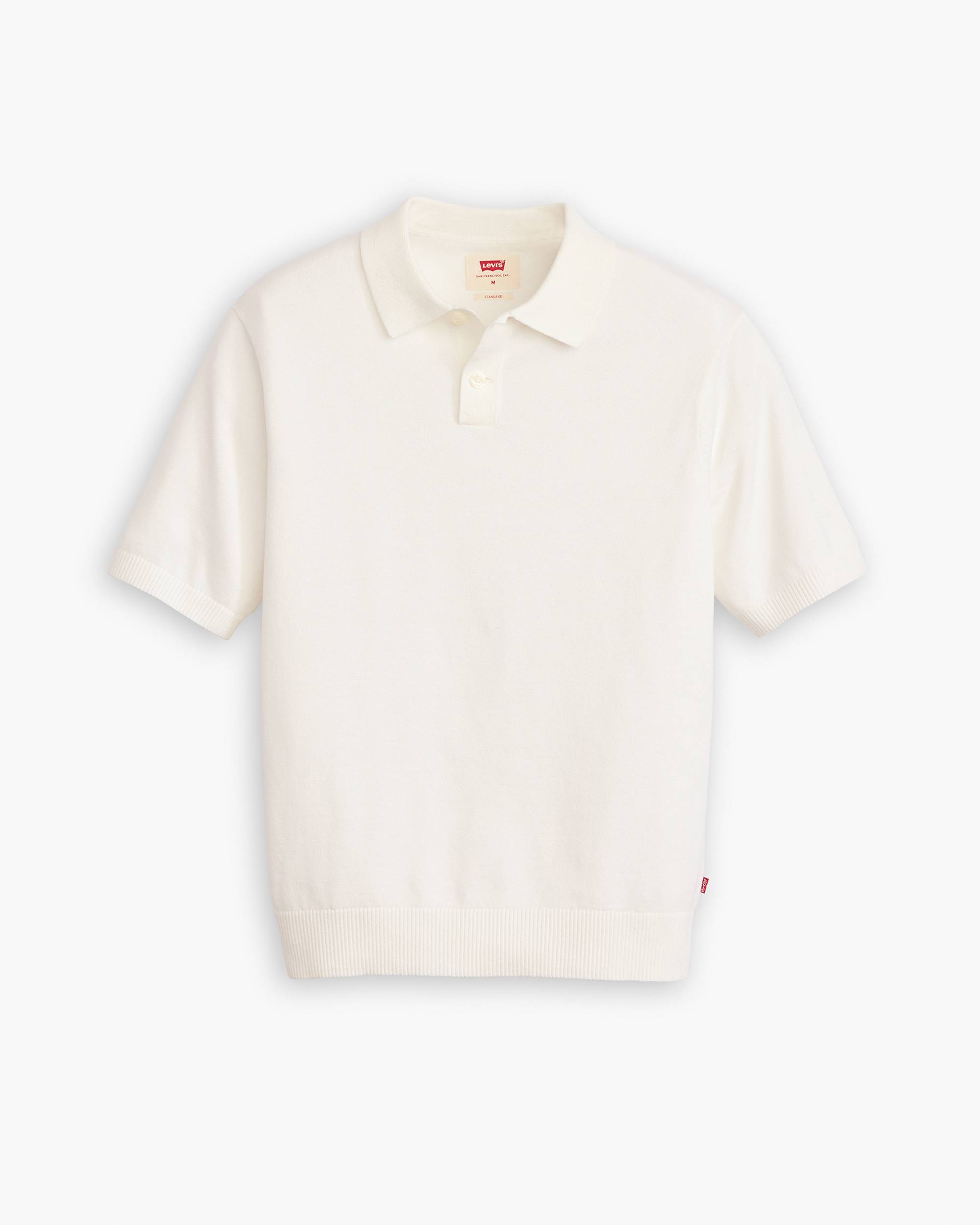 Sweater Knit Polo Shirt - White | Levi's® US Sweater Knit Polo Shirt - White | Levi's® US
