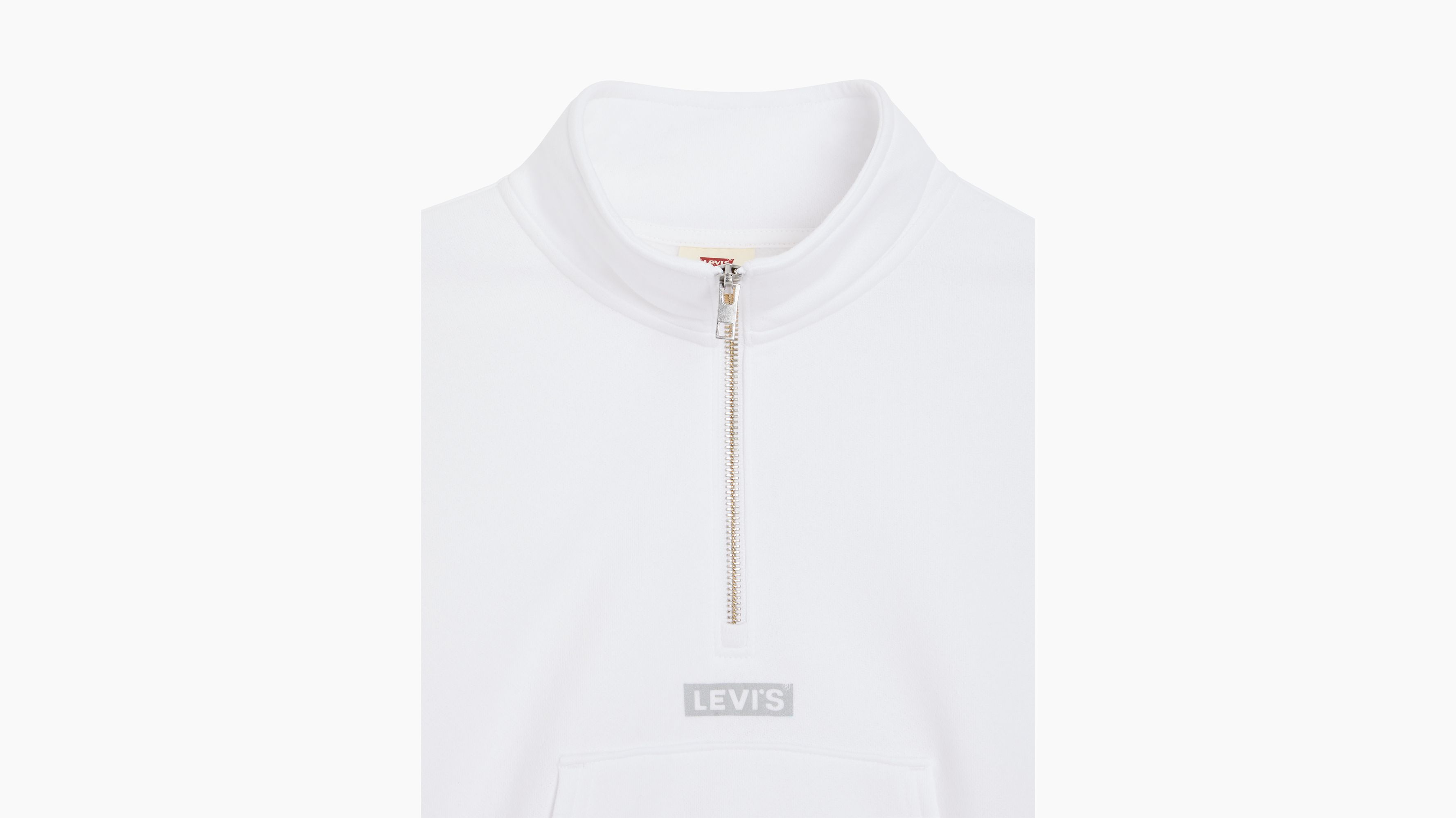 Felpa Sara stampata con zip a tre quarti 3