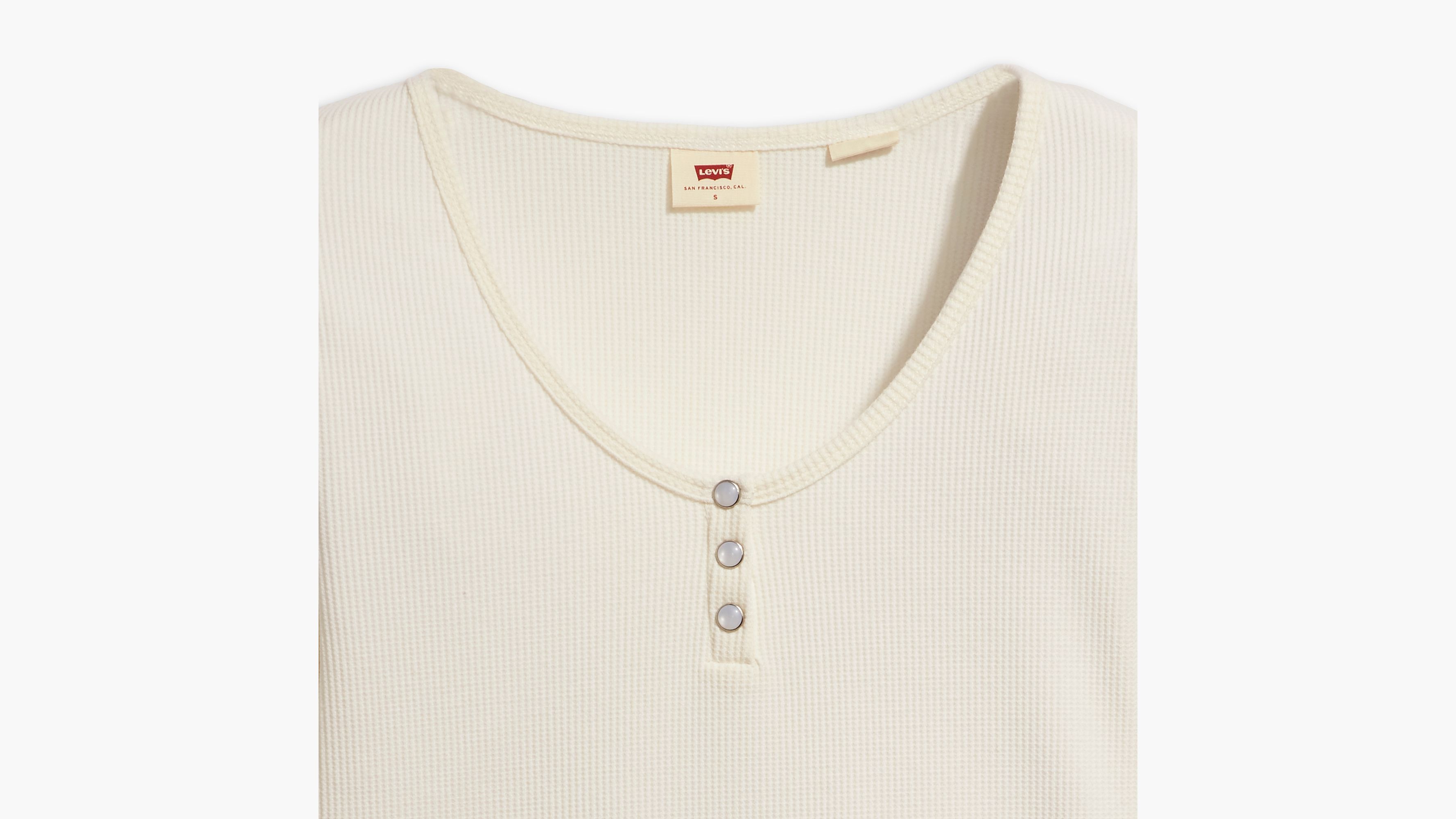 Dry Goods Waffle Henley Long Sleeve Tee 6