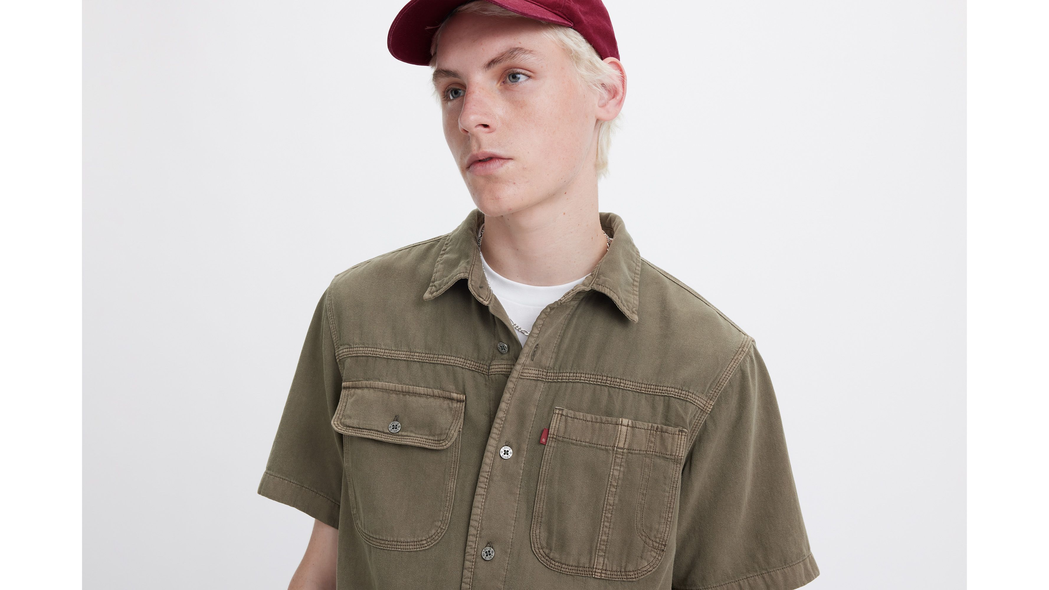 Short Sleeve Auburn Worker Shirt 4
