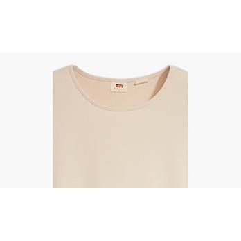 Beige Cut Out Short Sleeve Top & Reviews - Beige - Sustainable