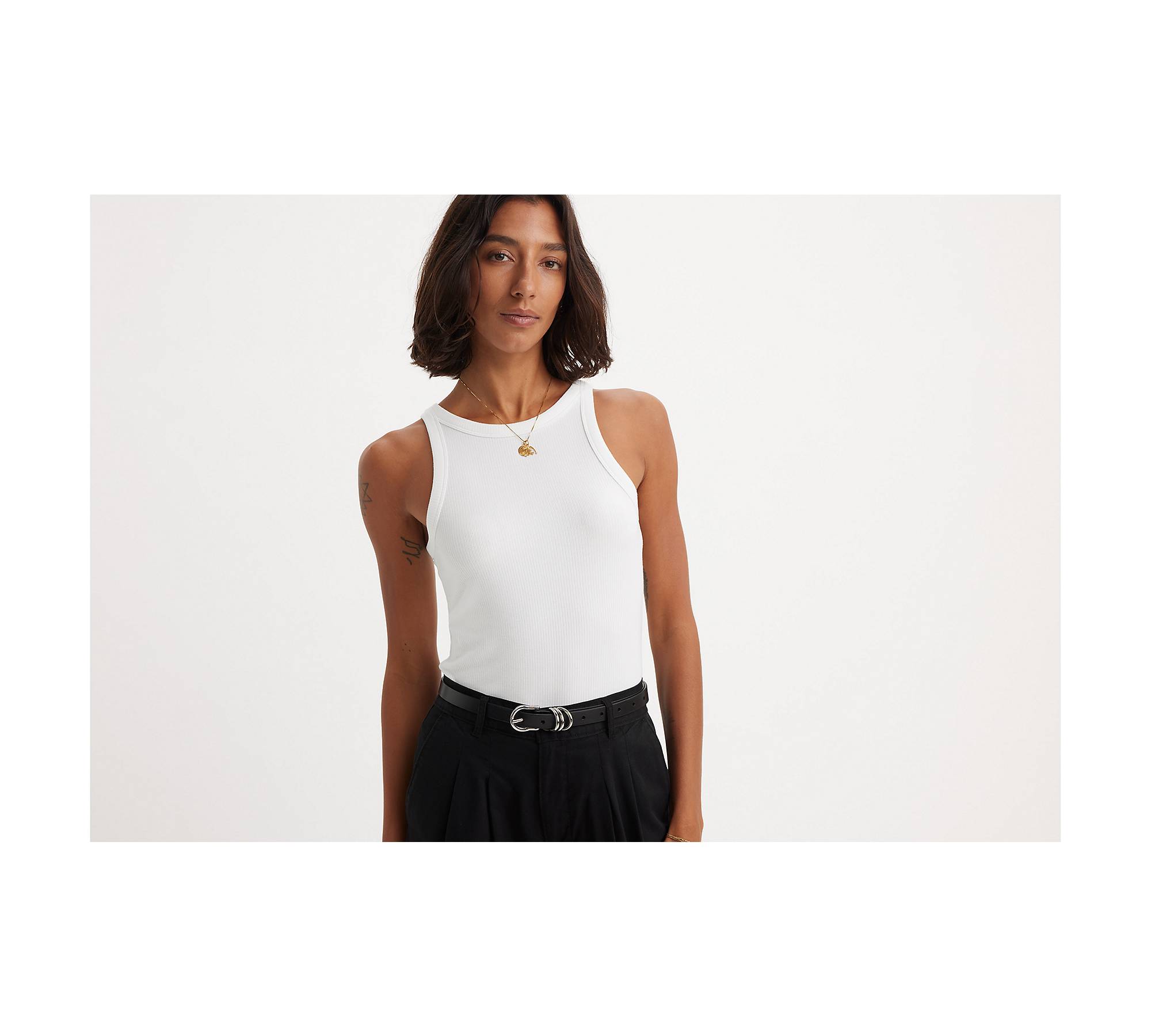 Buy FashionRack Women White Solid Strapless Camisole 8214