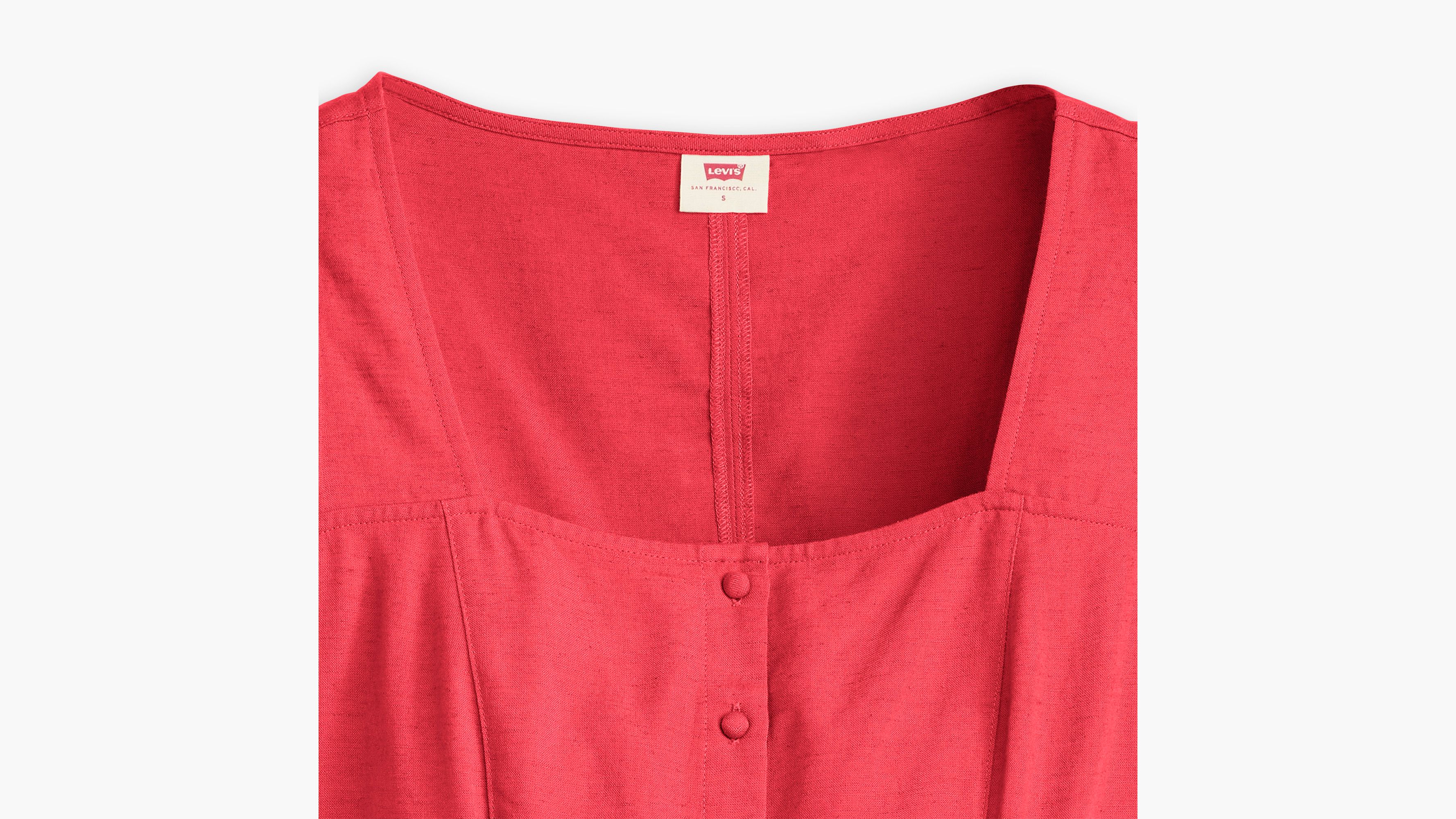 Pascale Short Sleeve Blouse - Red | Levi's® AT
