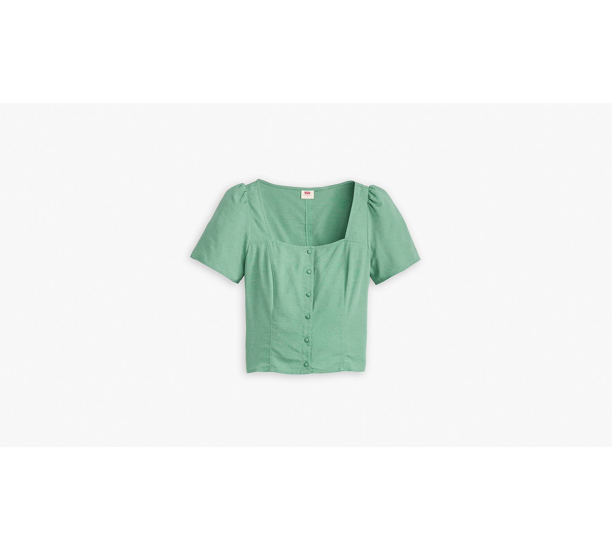 Pascale Short Sleeve Blouse - Green | Levi's® US