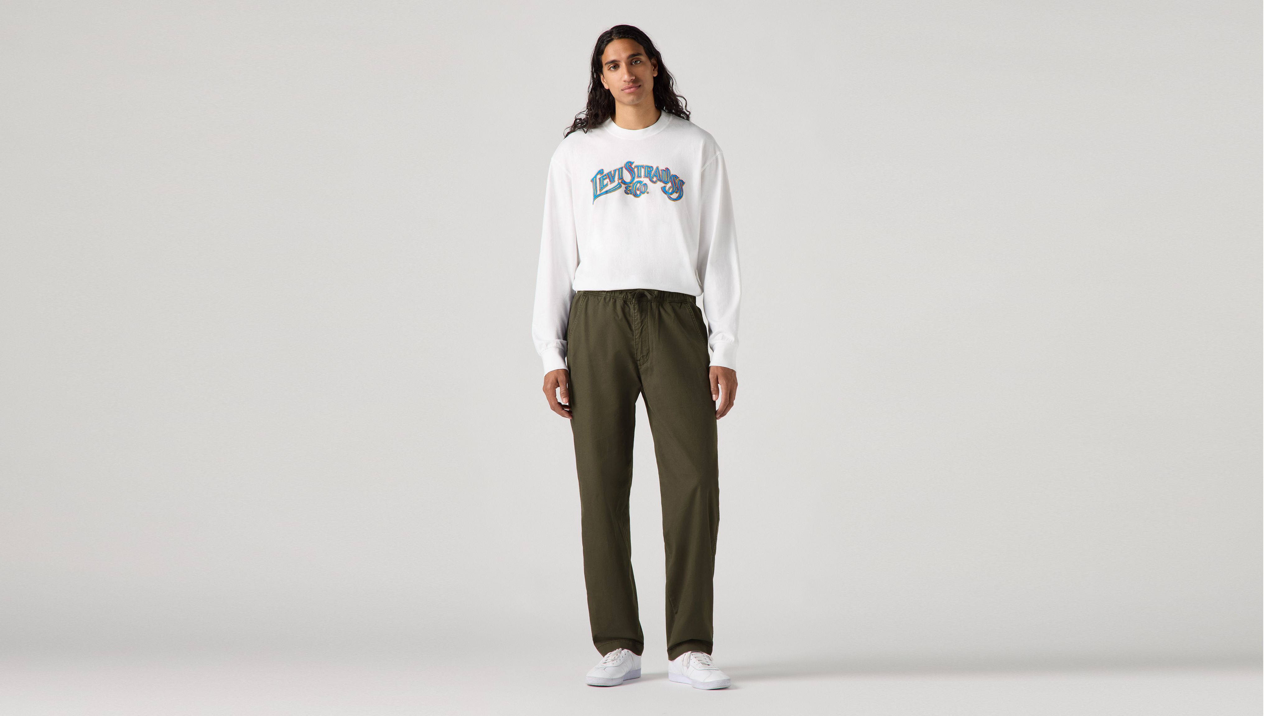 Xx Chino Easy Relaxed Cotton Linen Pants - Green | Levi's® DE
