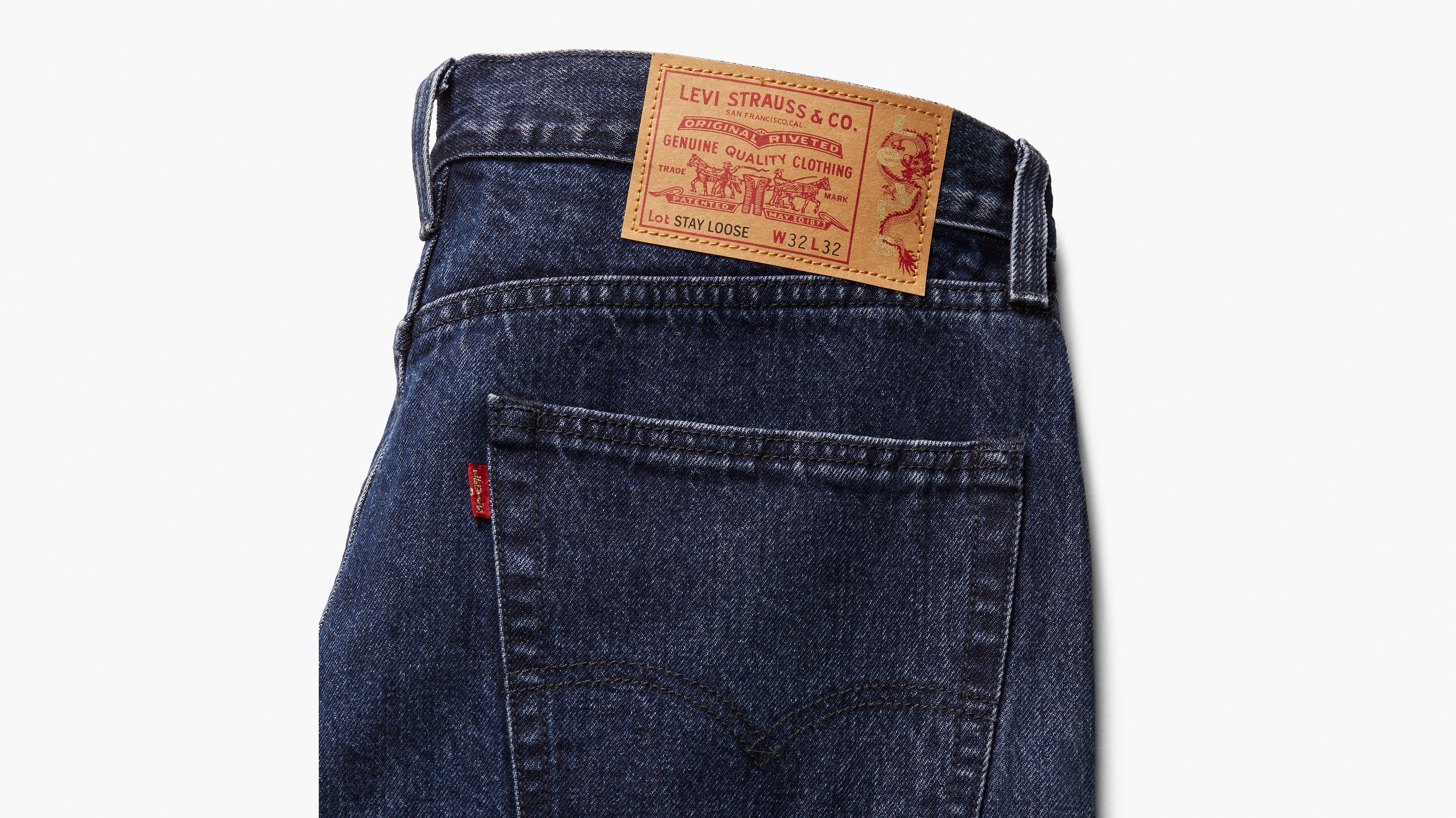 Levi's® Lunar New Year Men's 568™ Stay Loose Carpenter Jeans - Dark Wash |  Levi's® US
