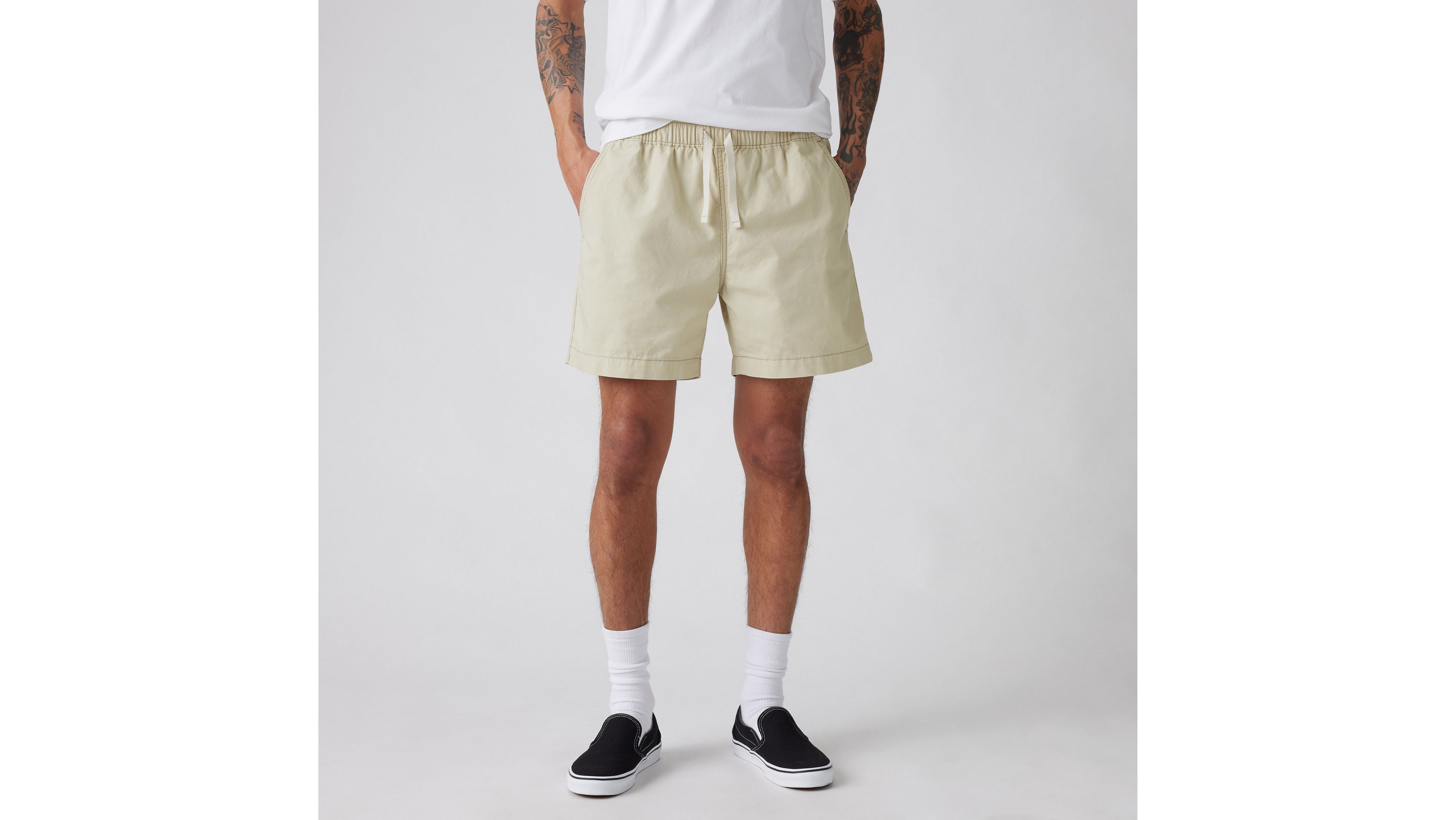 Levi's Xx Chino Easy Cotton Linen Men's Shorts L In Tidal Foam