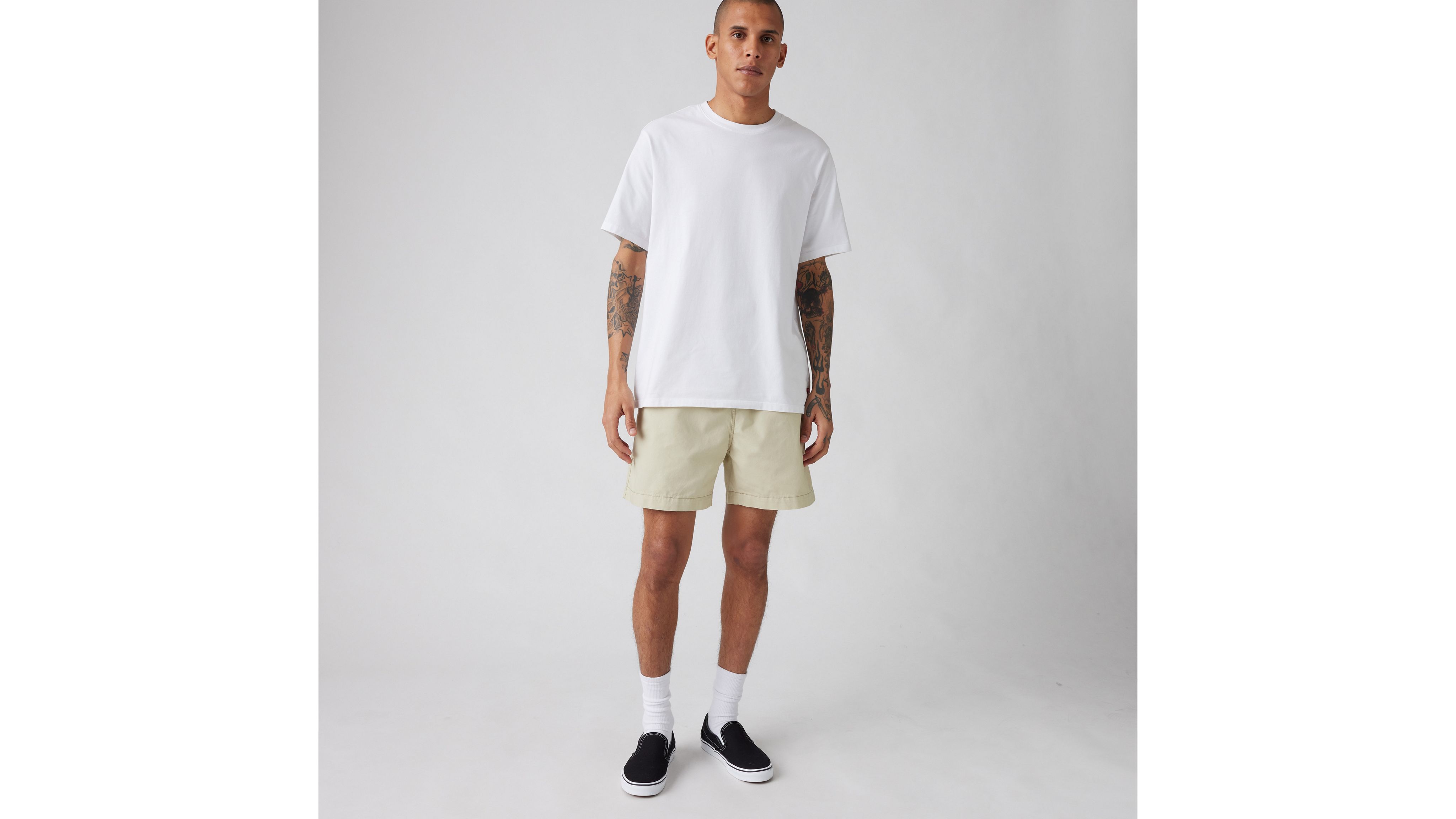 Levi's Xx Chino Easy Cotton Linen Men's Shorts L In Tidal Foam