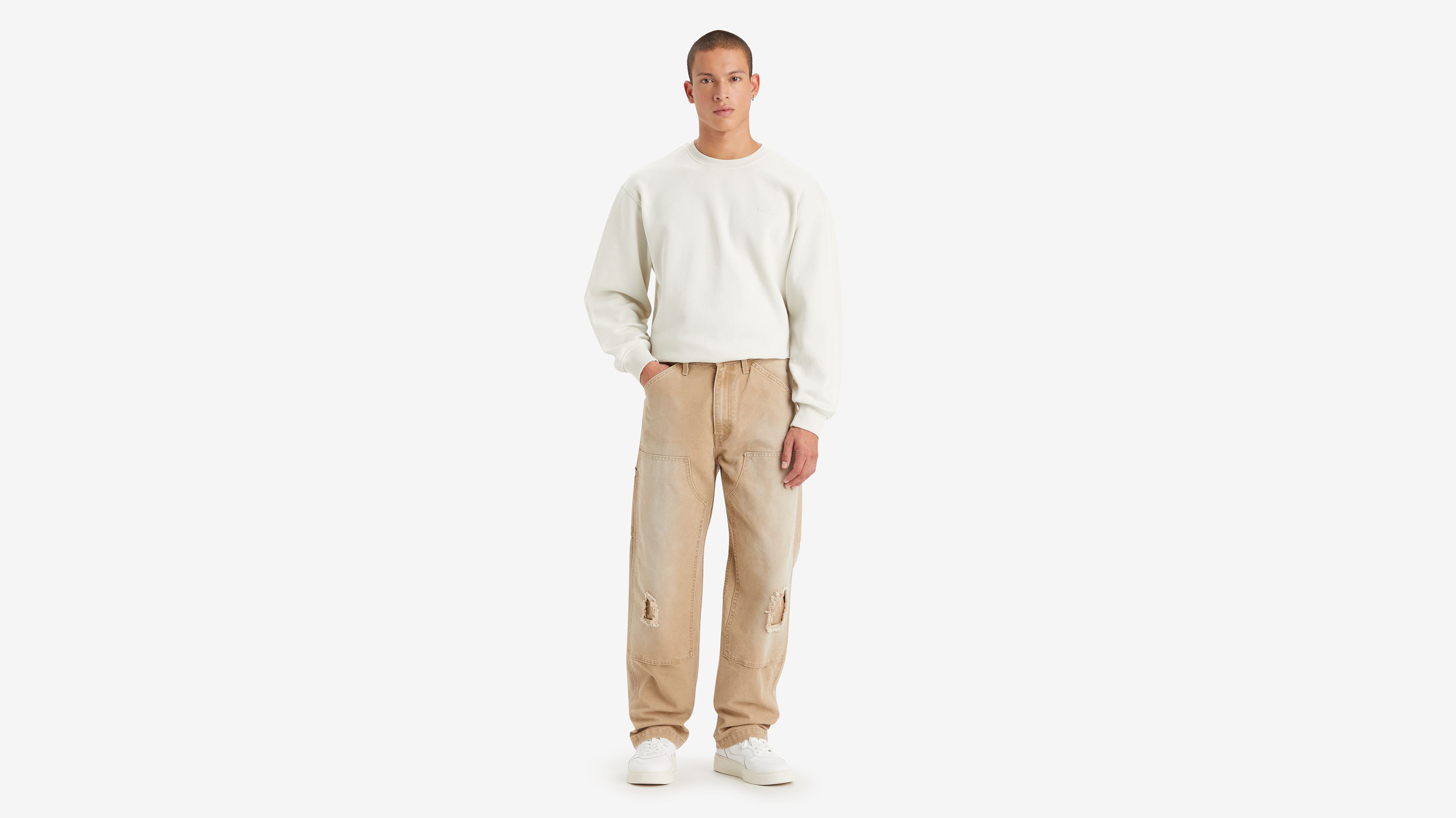 568™ Stay Loose Double-knee Pants - Beige | Levi's® LU