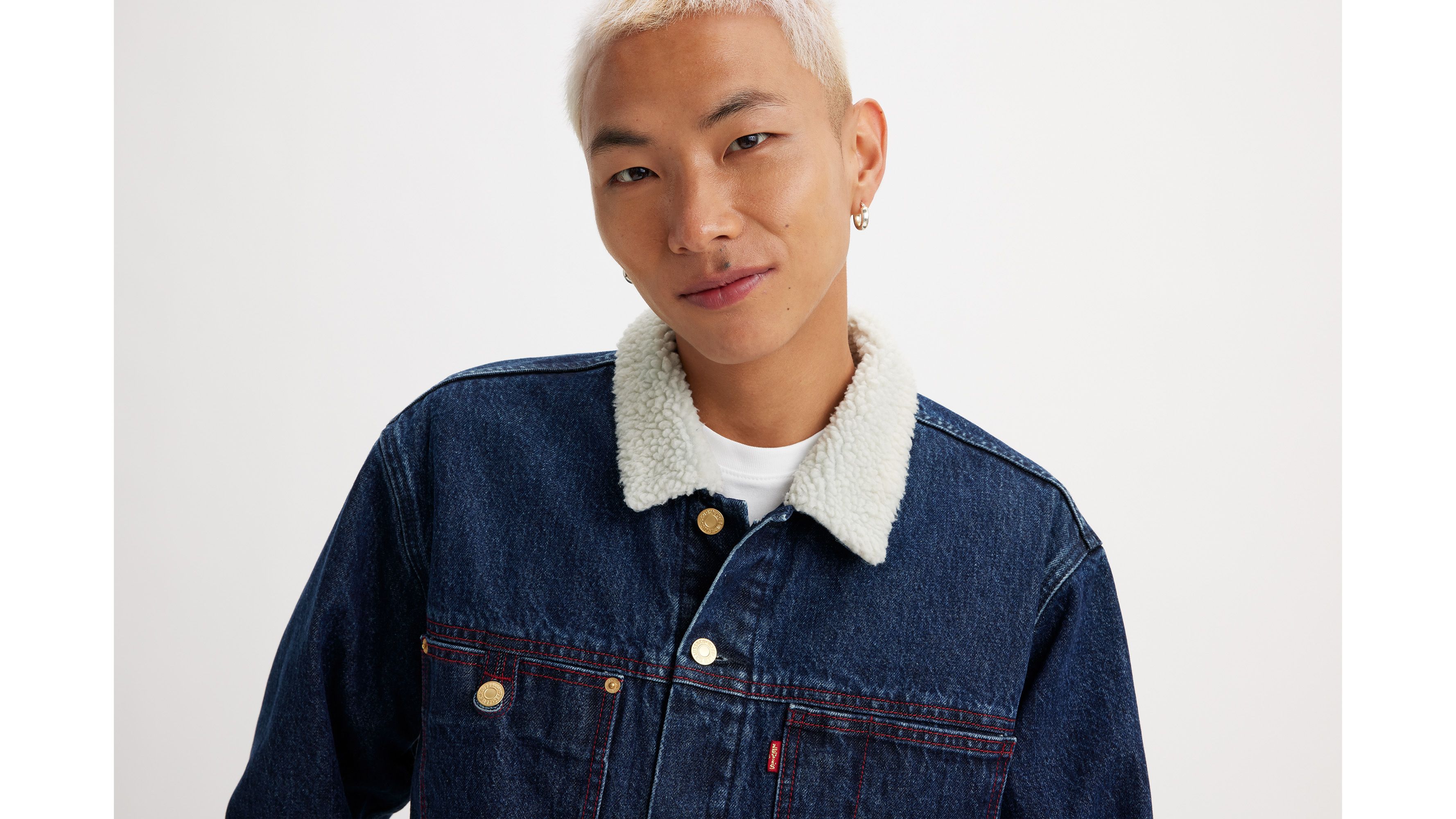 Levi's® Lunar New Year Men's Relaxed Fit Sherpa Trucker Jacket 4