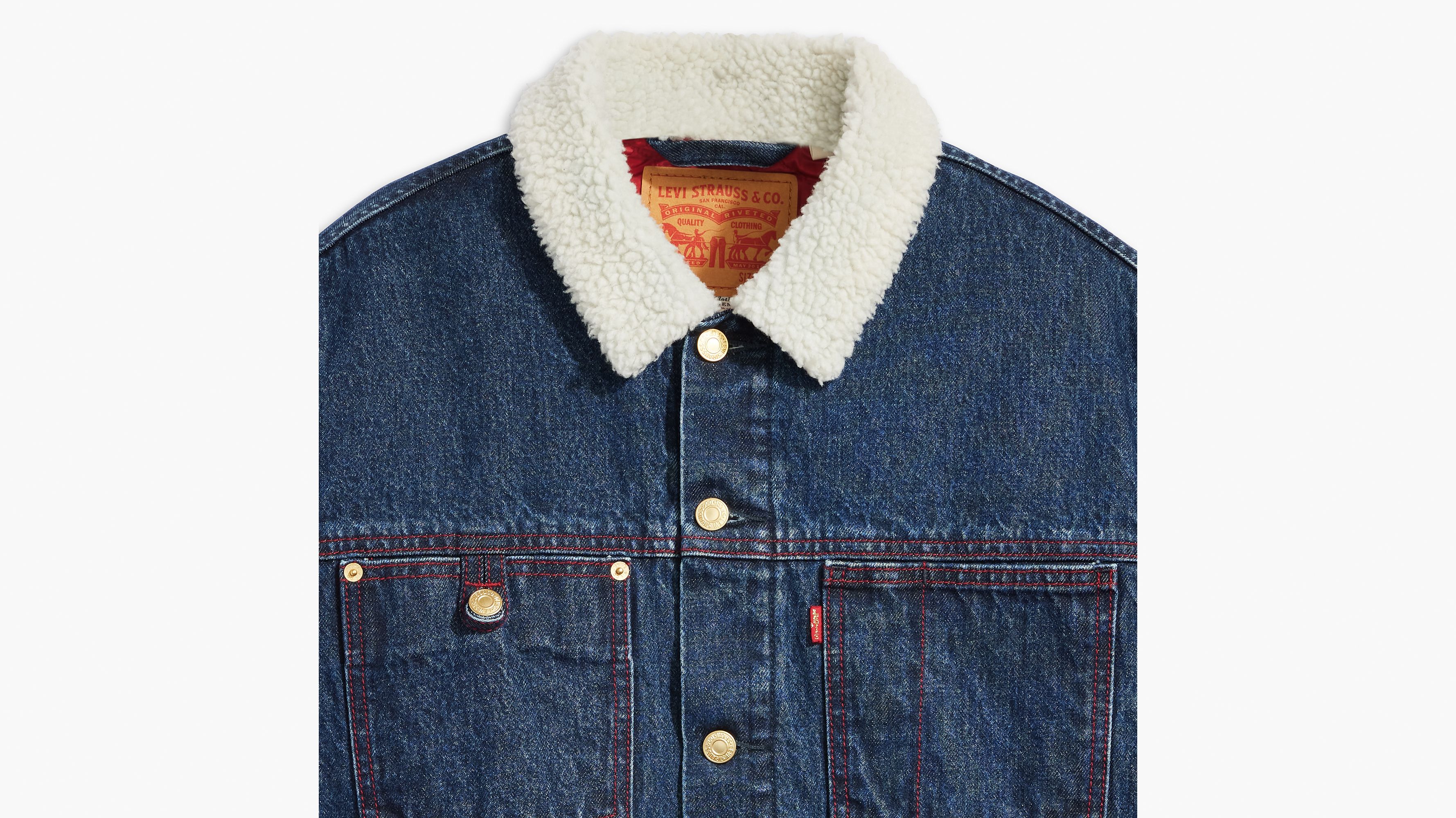 Levi's x Outerknown Sherpa Lined Trucker Jacket - Men's Size