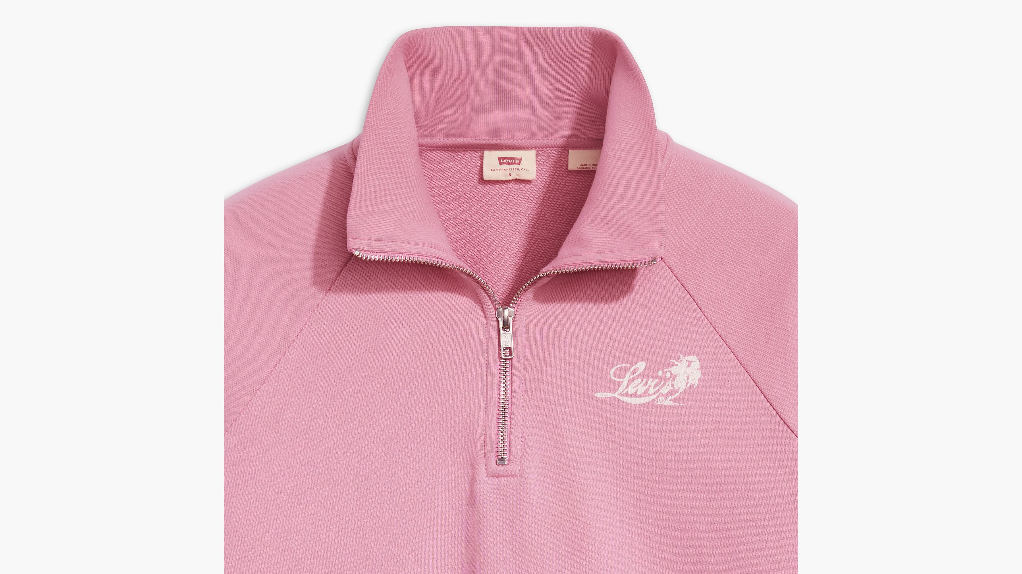 Graphic Dillon Quarter-zip Sweatshirt - Pink | Levi's® MK