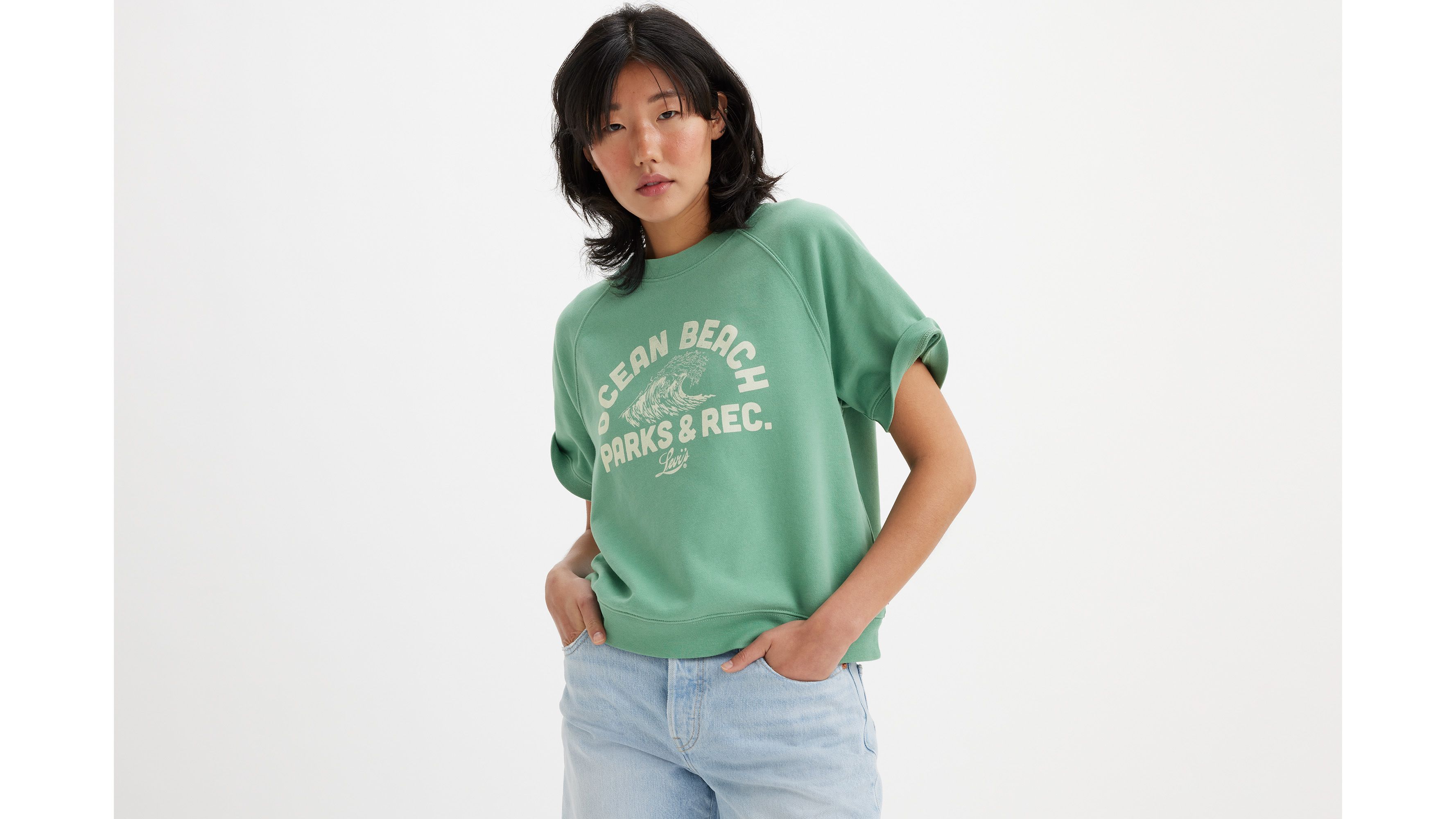 Graphic Marina Short Sleeve Sweatshirt 1