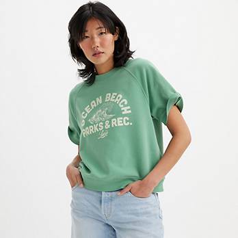 Graphic Marina sweatshirt met korte mouw 1
