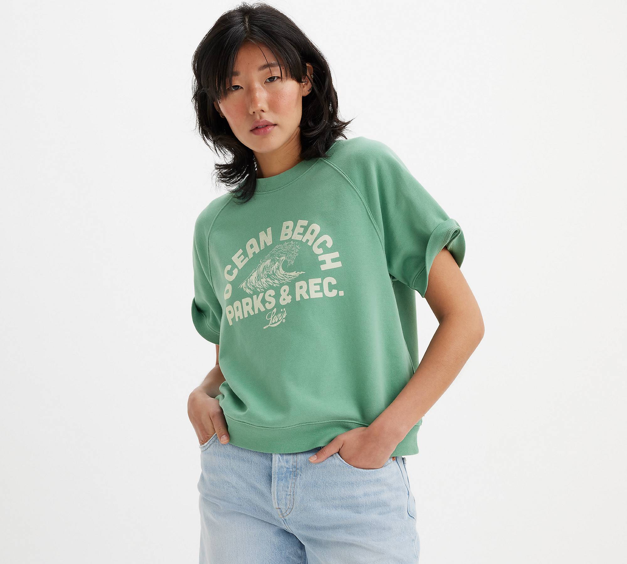 Graphic Marina sweatshirt met korte mouw 1
