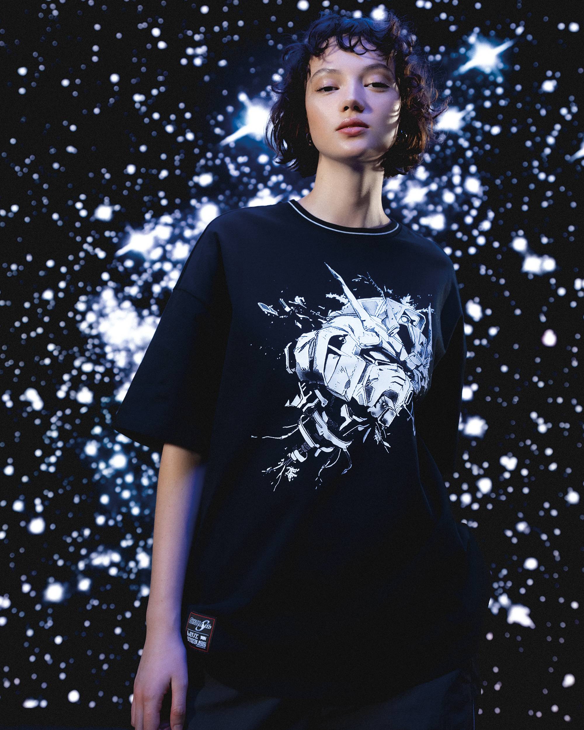 Levi's® X Gundam Seed Boxy Tee - Black | Levi's® US Levi's® X Gundam Seed Boxy Tee - Black | Levi's® US