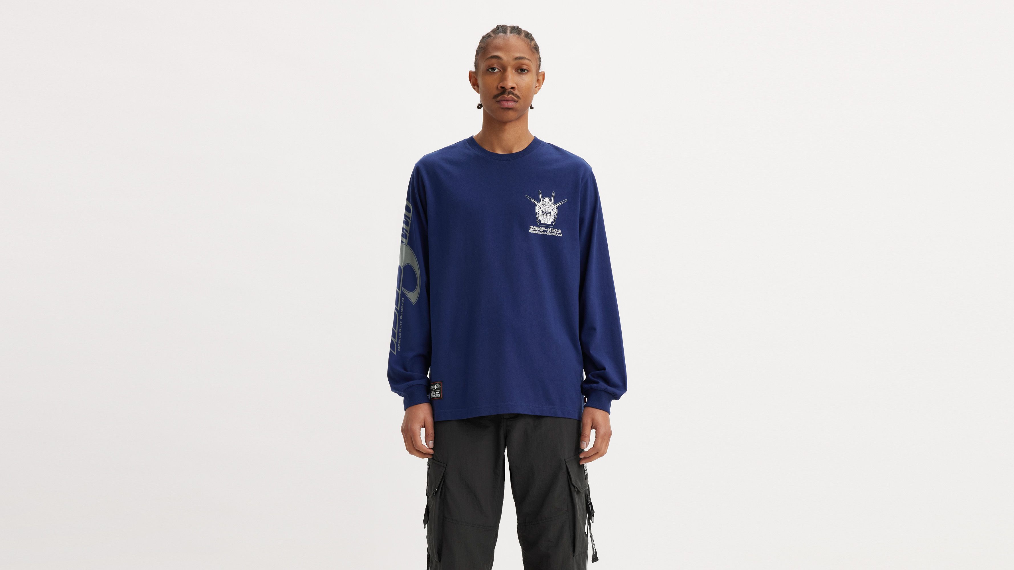 Levi's® X Gundam Seed Long-sleeve Tee - Blue | Levi's® GB