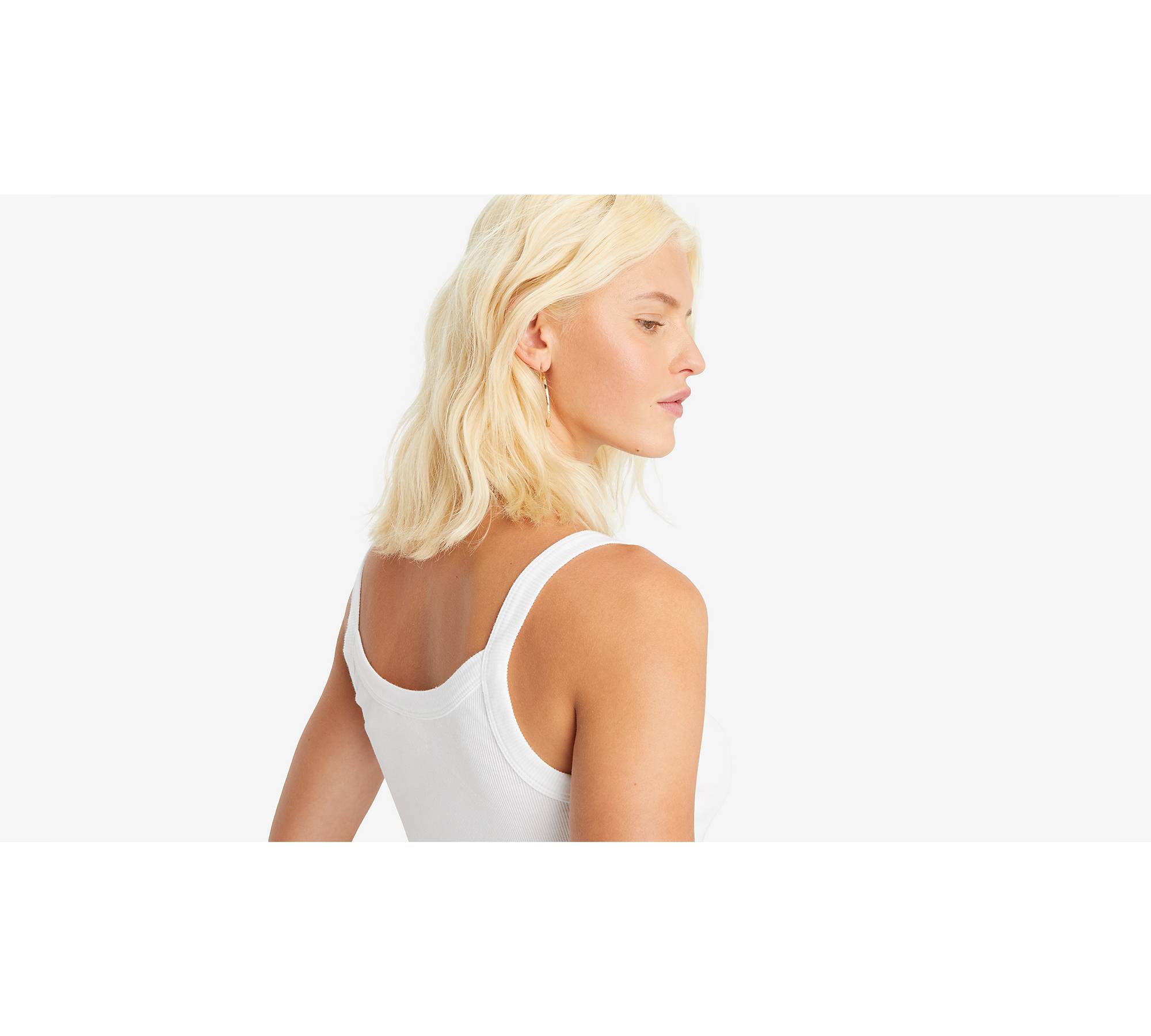 Essential Sporty Tank Top - White