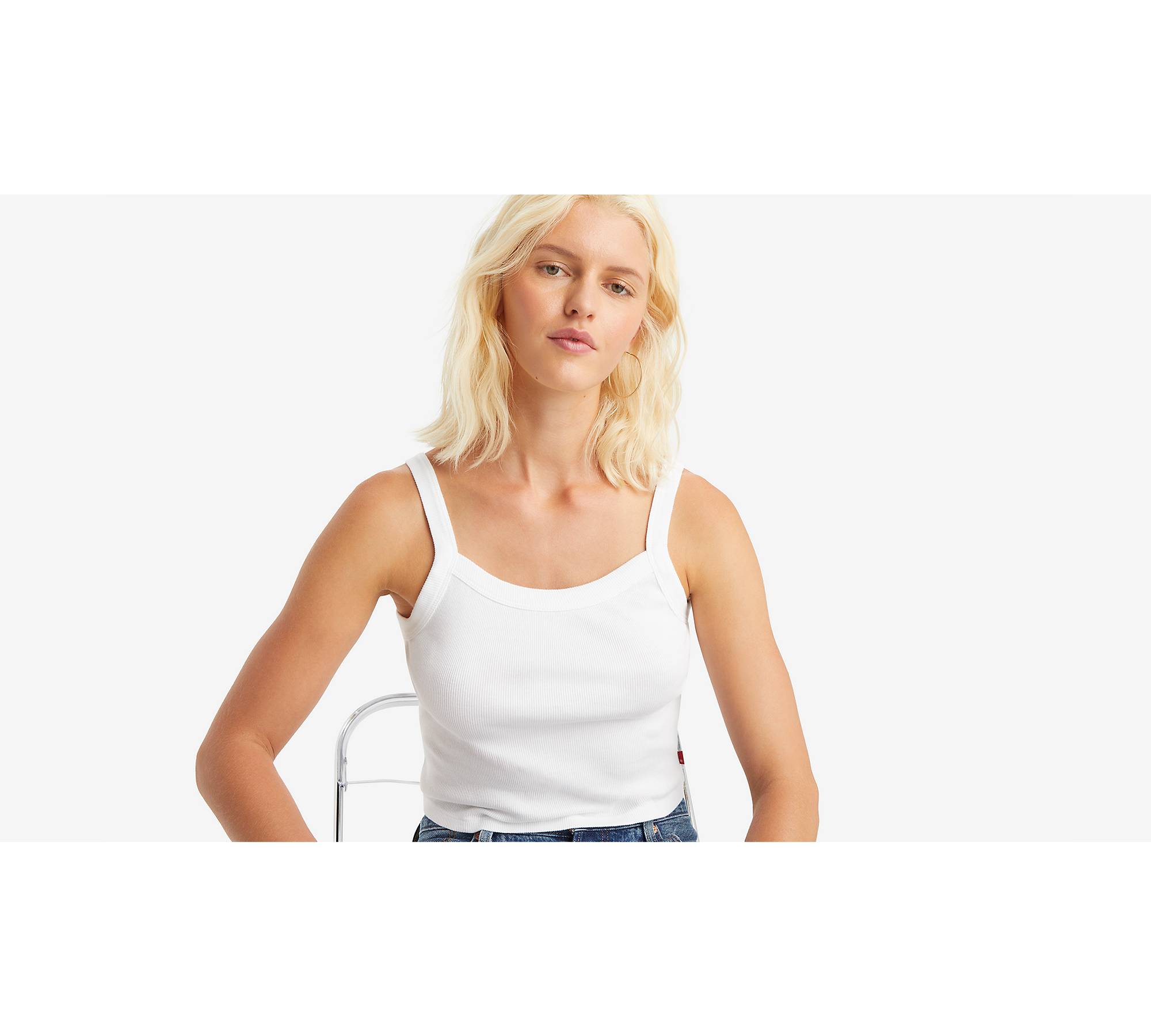 Essential Sporty Tank Top - White