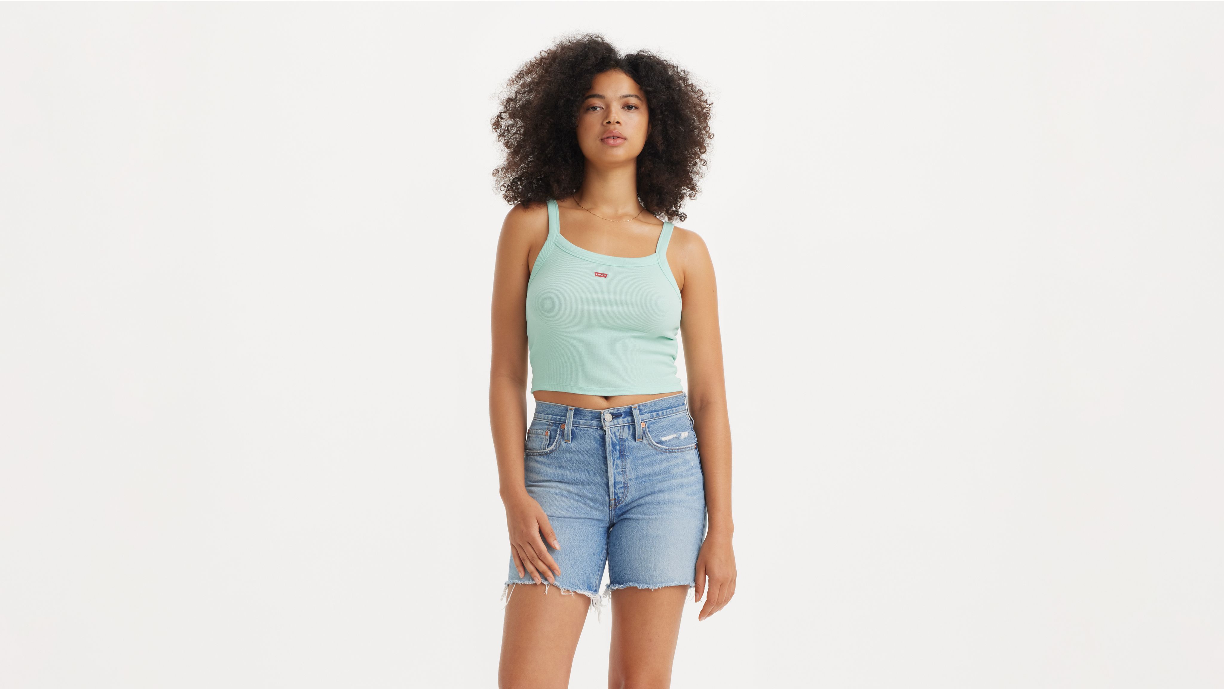 Essential Sporty Rib Tank Top - Green