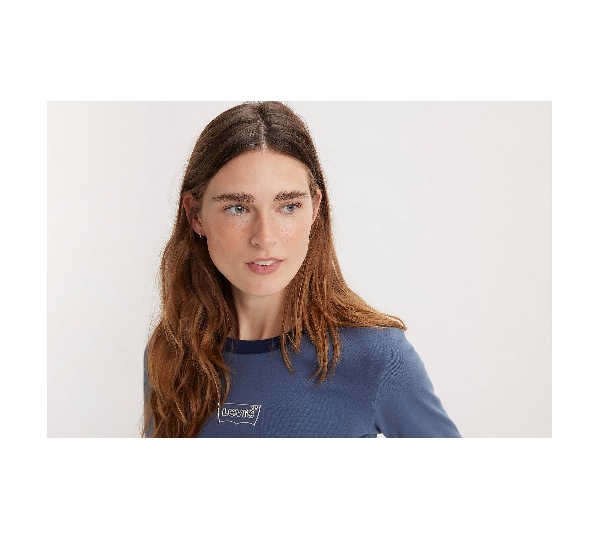 Graphic Long Sleeve Ringer T-shirt - Blue | Levi's® US