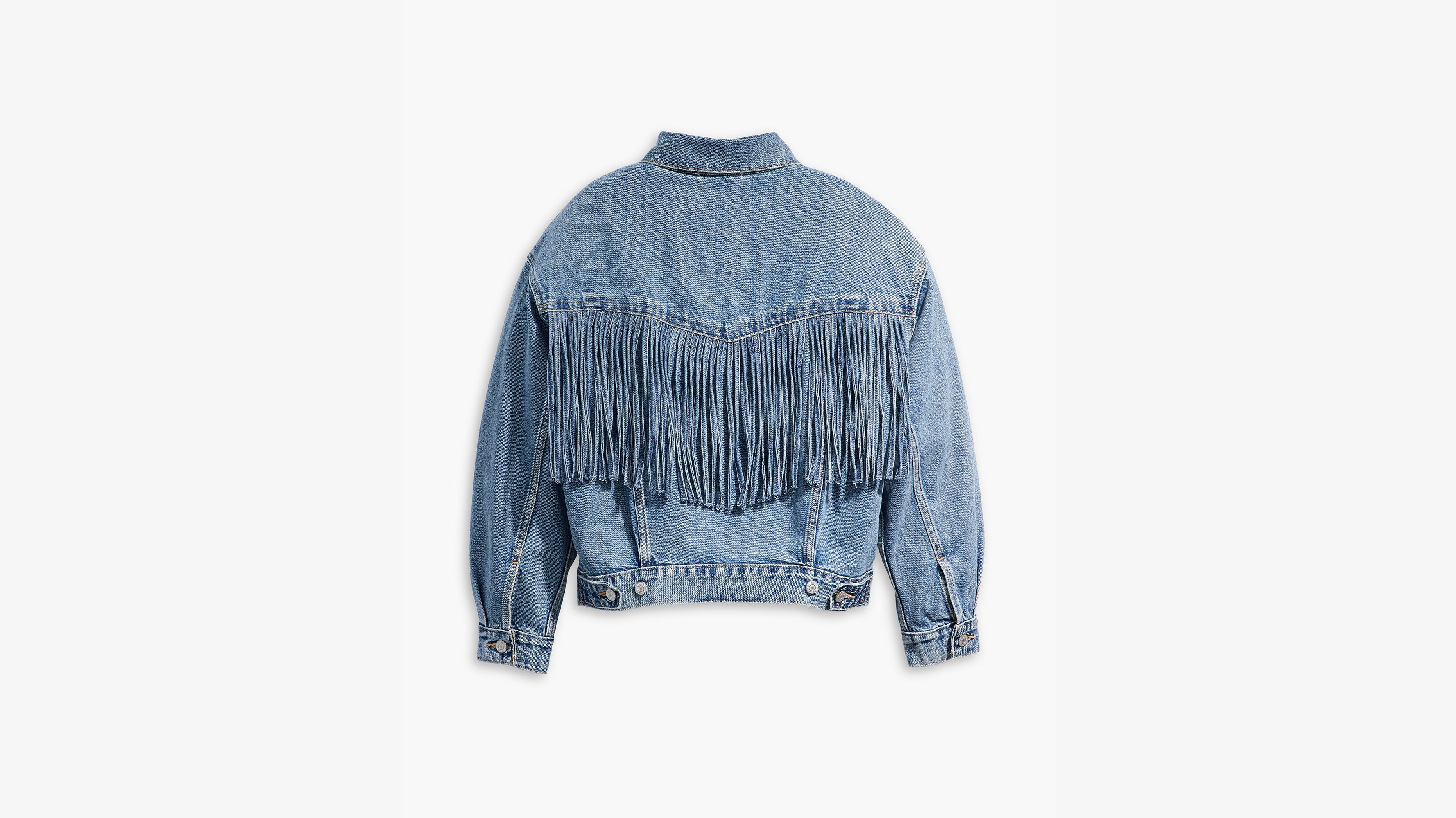 90's Fringe Trucker Jacket - Blue | Levi's® GB