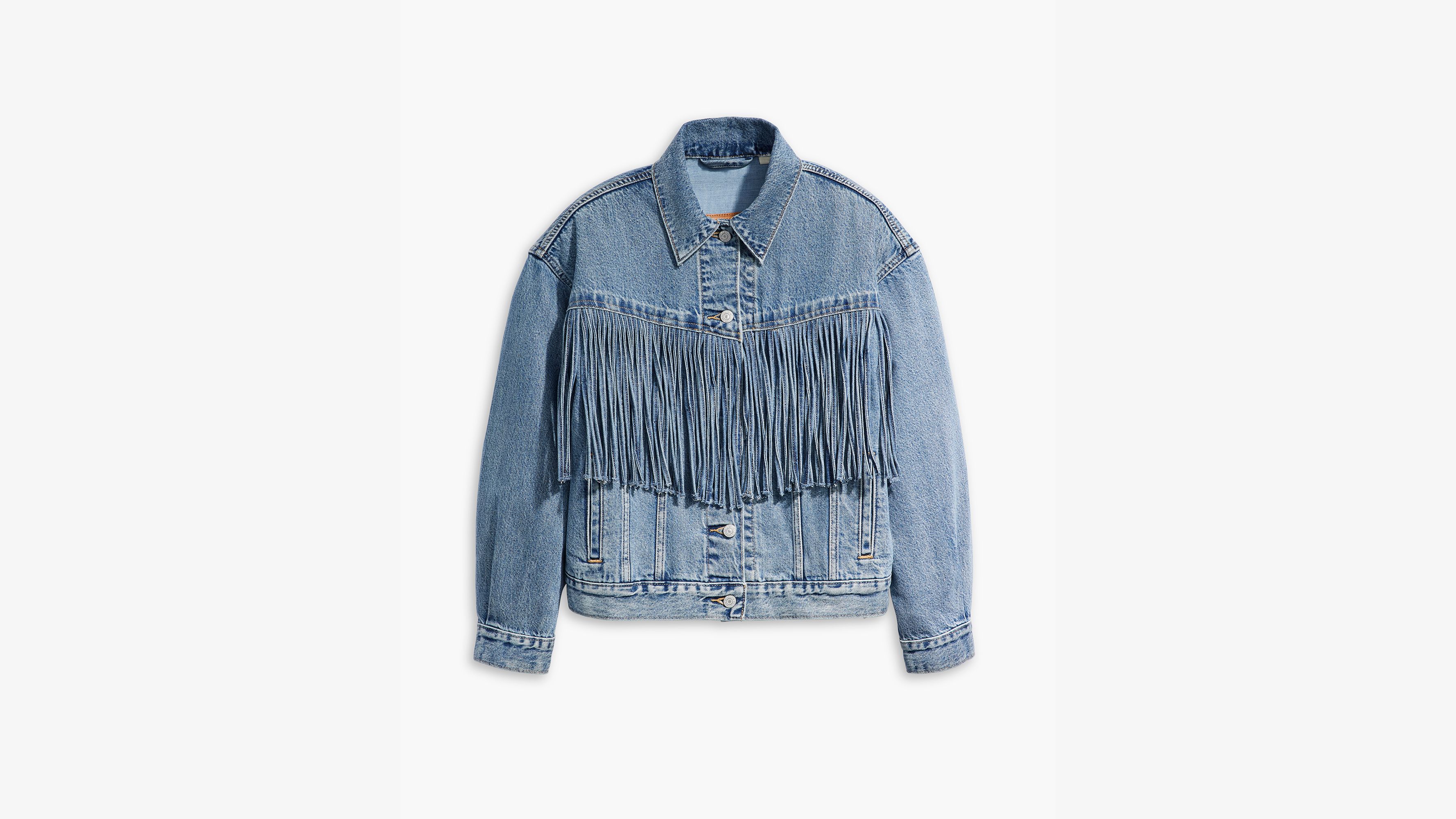 Levis shop fringe jacket