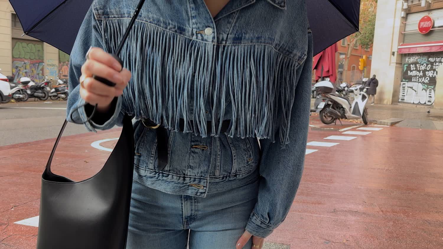 90 s Fringe Trucker Jacket Blue Levi s NL