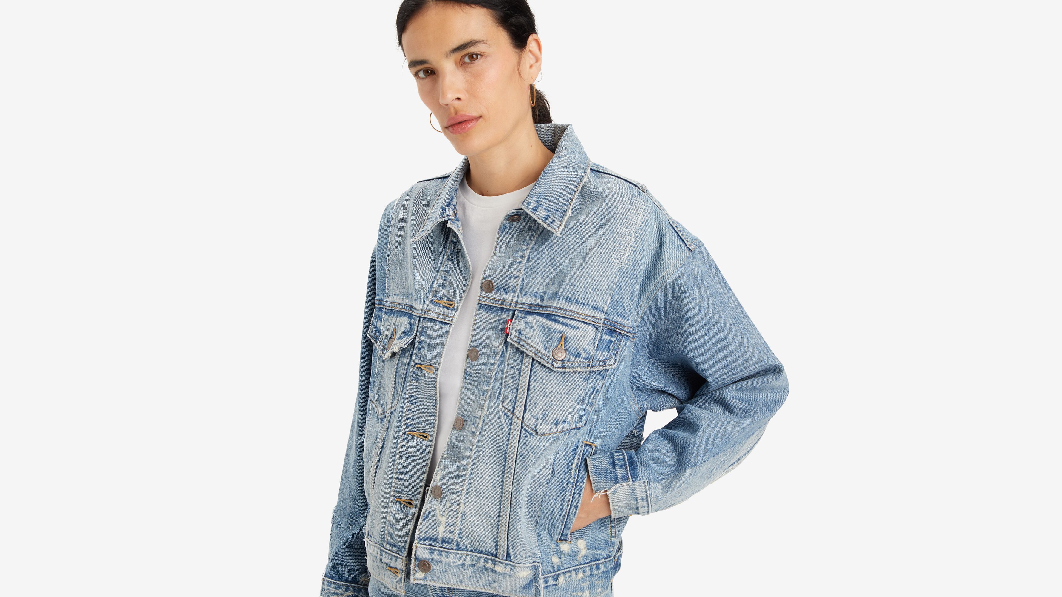 Levi’s vintage tailorjacket USA remake 1940s Levi's 506xx “Type 1” paired with a 1950s Faded and