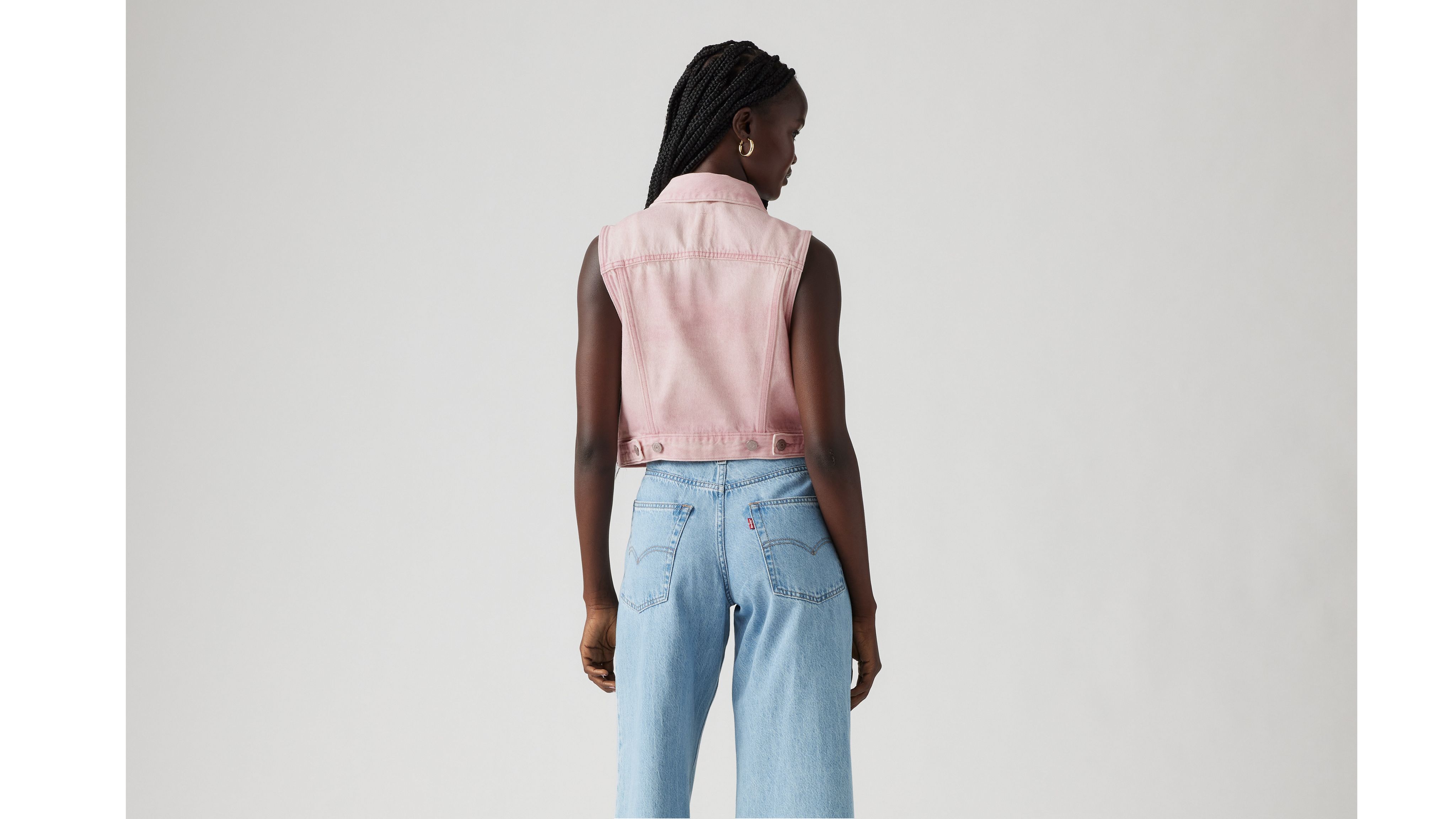 Levi's Xs Vest In Cloudy Pale Mauve