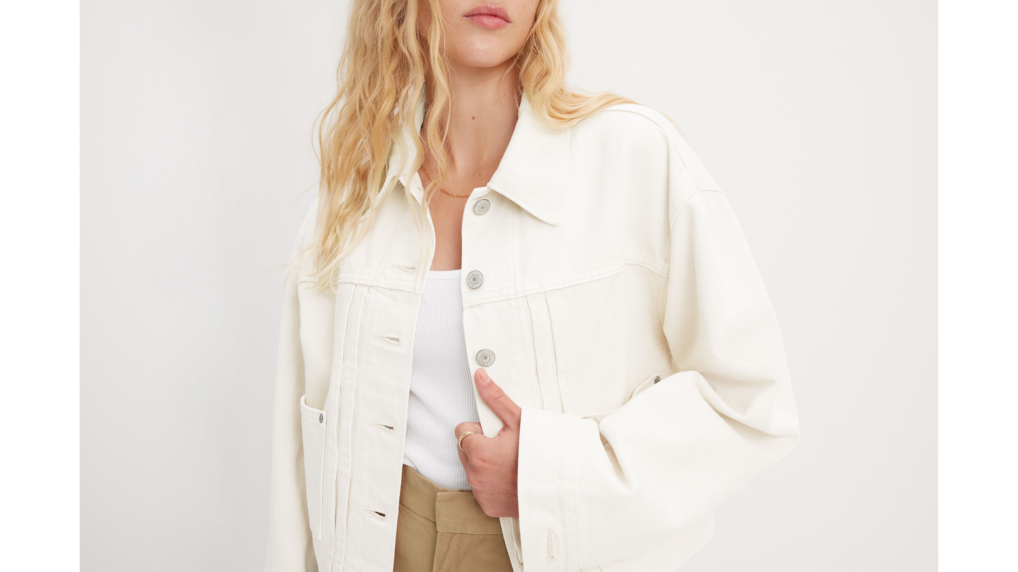 Tailored 90s Trucker Jacket - White | Levi's® US