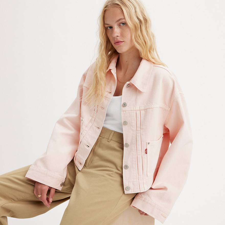 Tailored 90s Trucker Jacket - Pink | Levi's® US Tailored 90s Trucker Jacket - Pink | Levi's® US