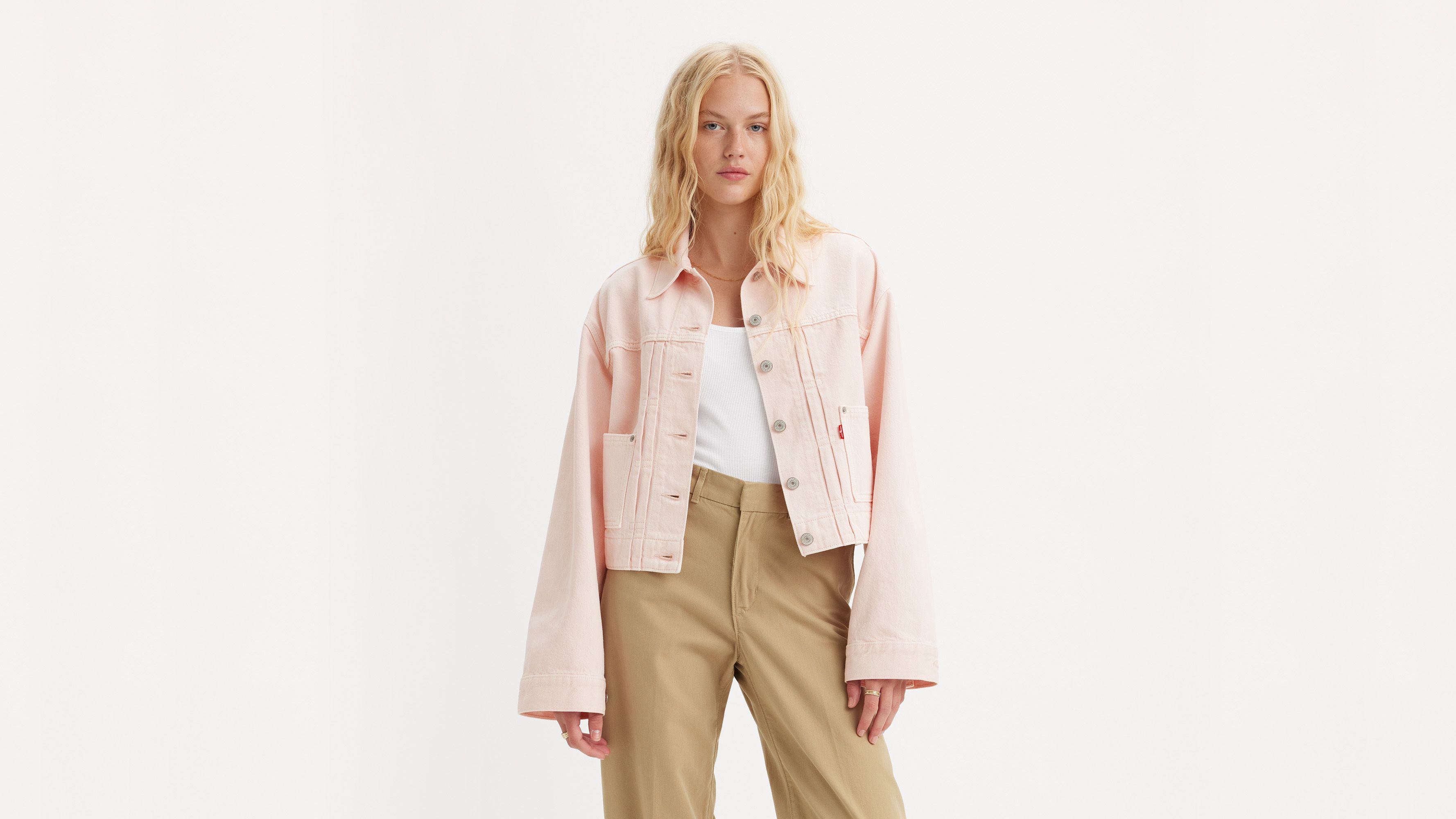 Tailored 90's Trucker Jacket - Pink | Levi's® ES