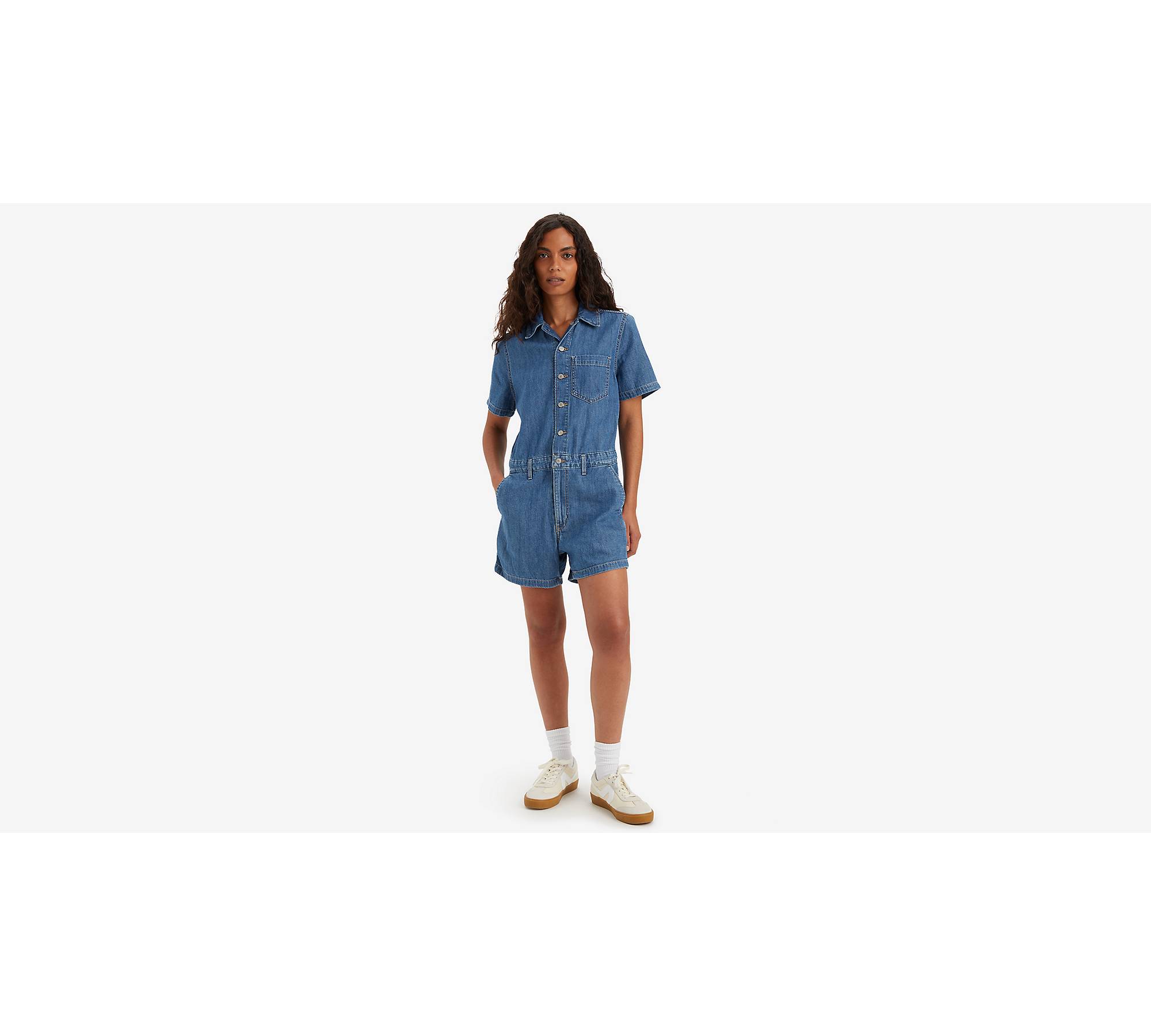 AirEssentials Short Sleeve Romper curated on LTK