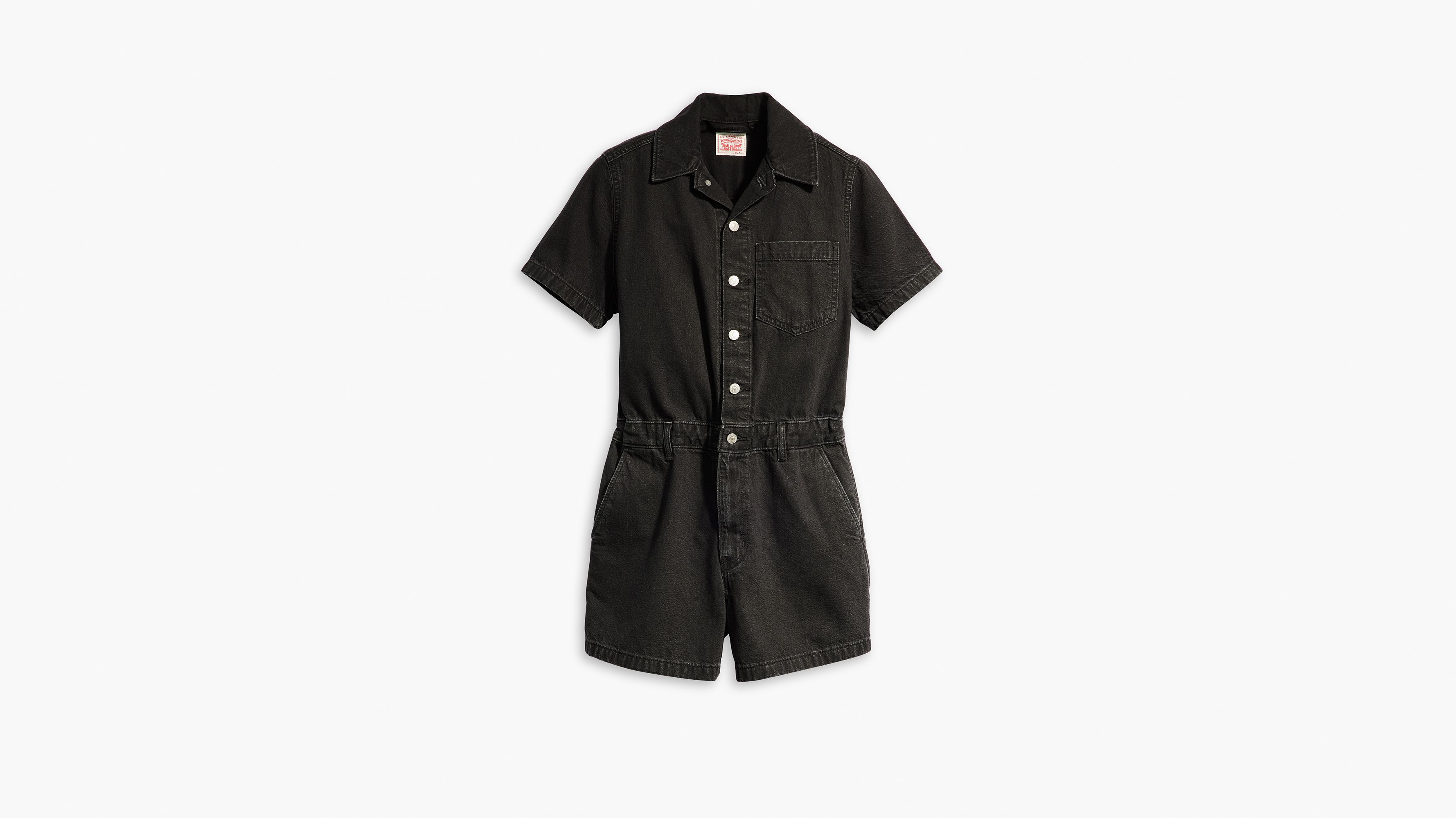 Short Sleeve Heritage Jumpsuit - Medium Wash