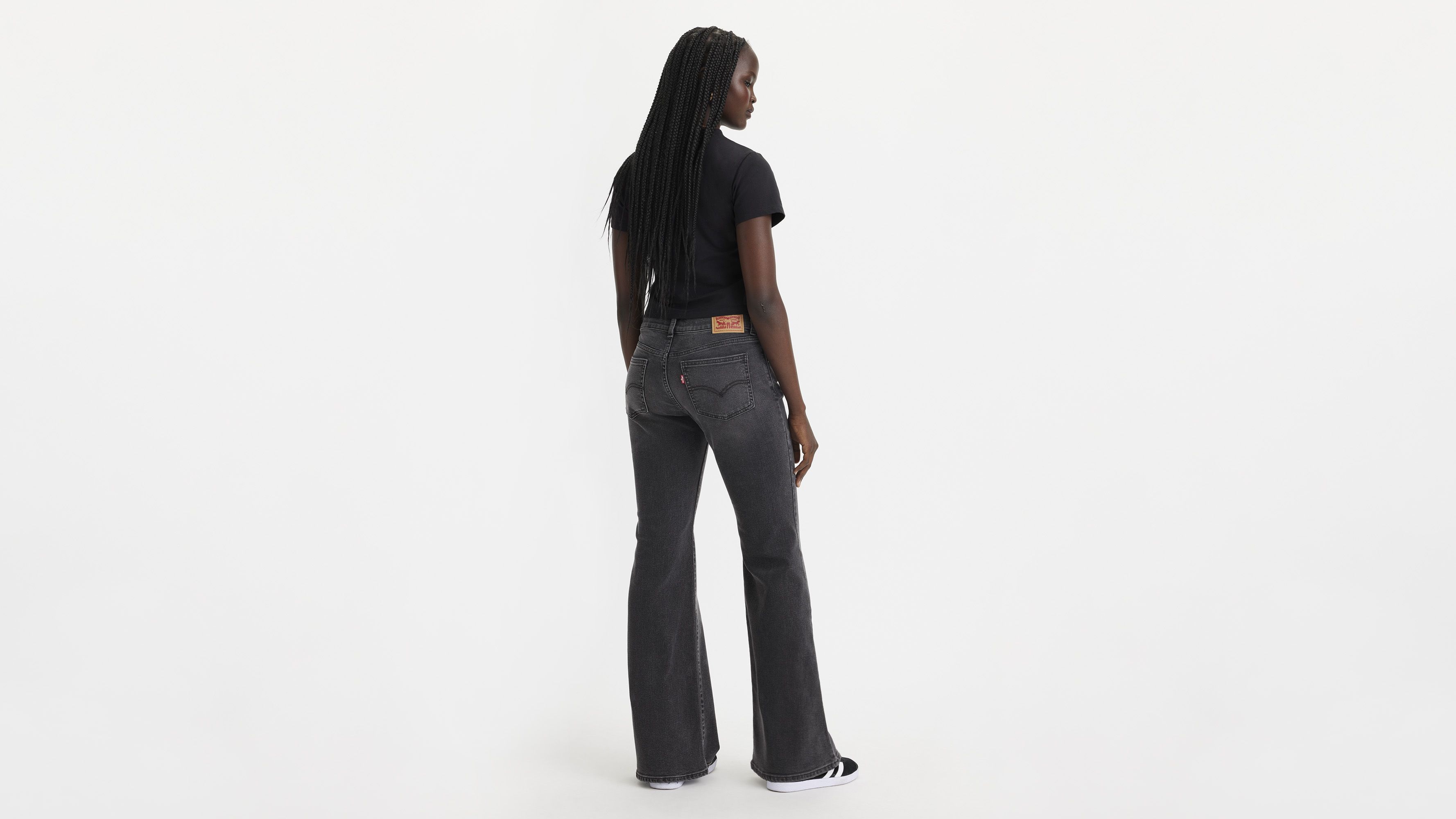 Superette  Luminosity Flare Pant - Black Damask