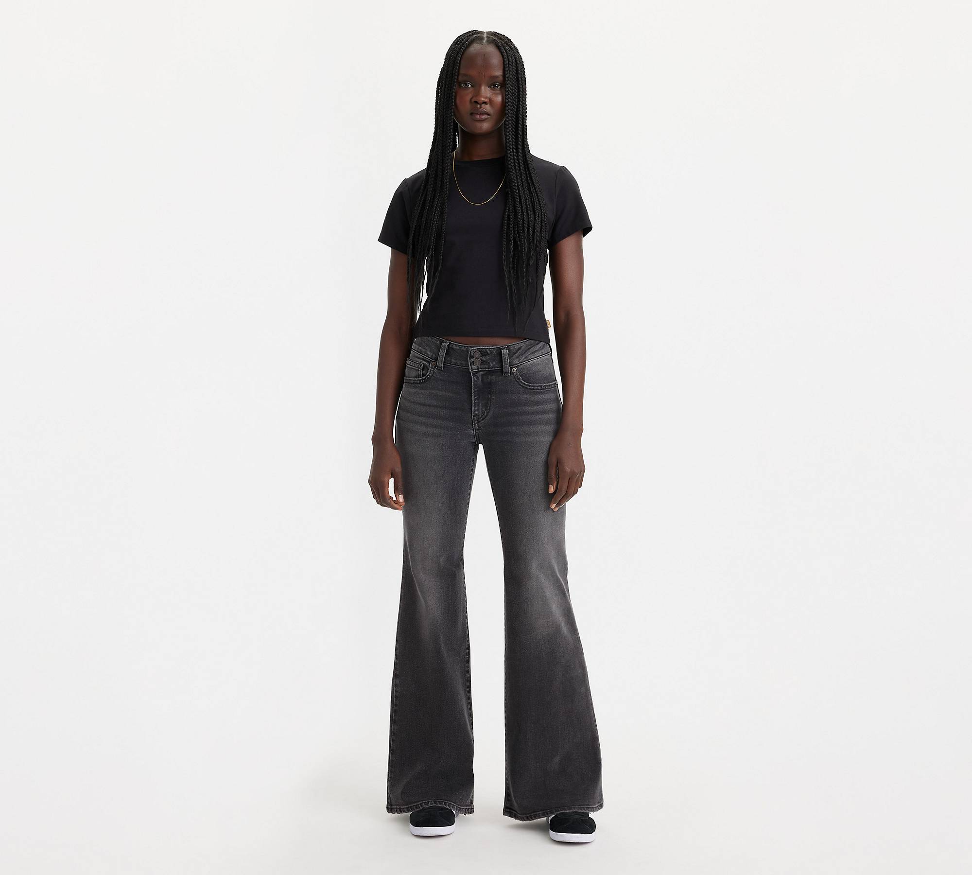 Superlow Flare Women's Jeans - Black