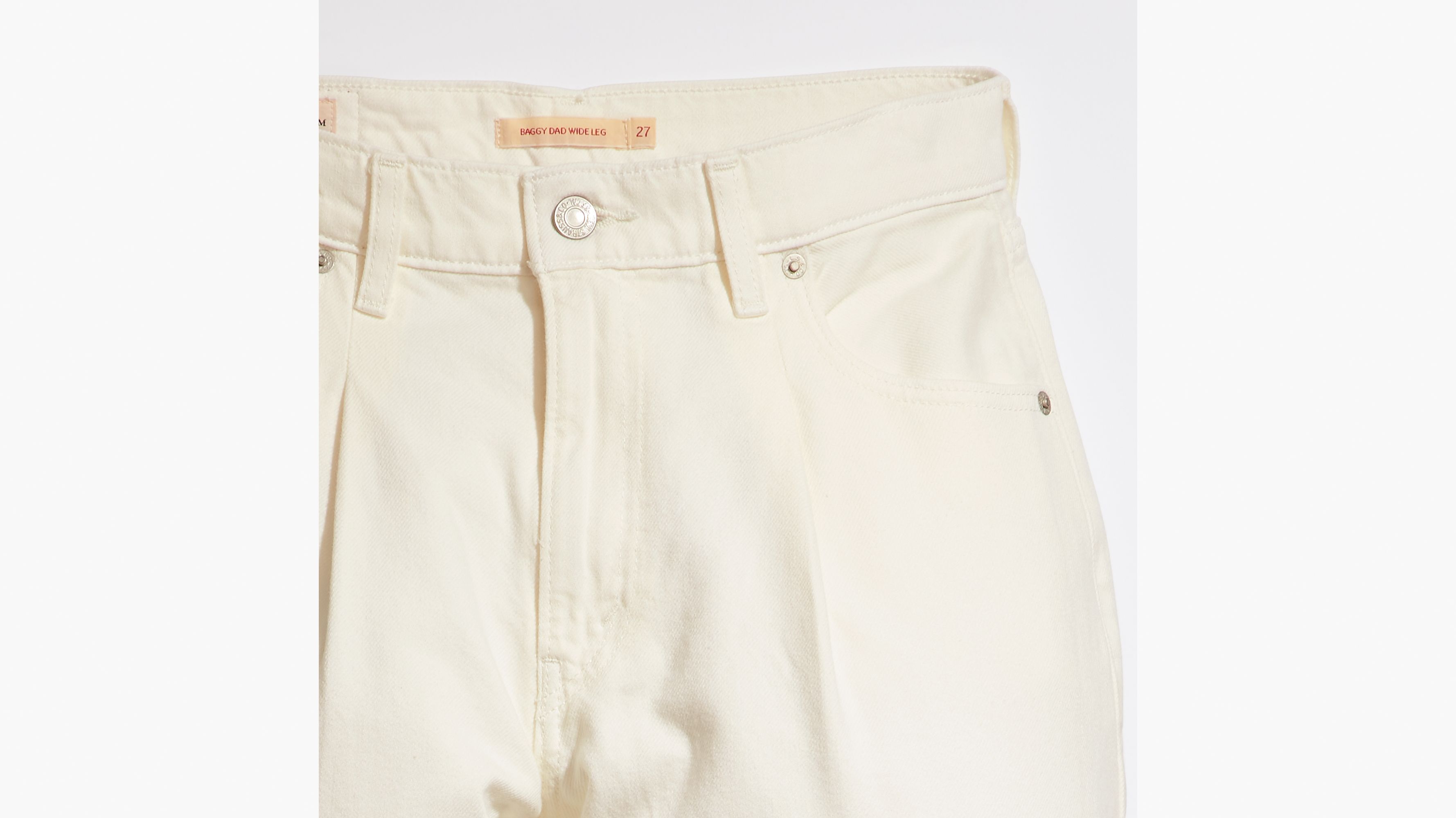 Baggy Dad Wide Leg Women's Jeans - White | Levi's® US
