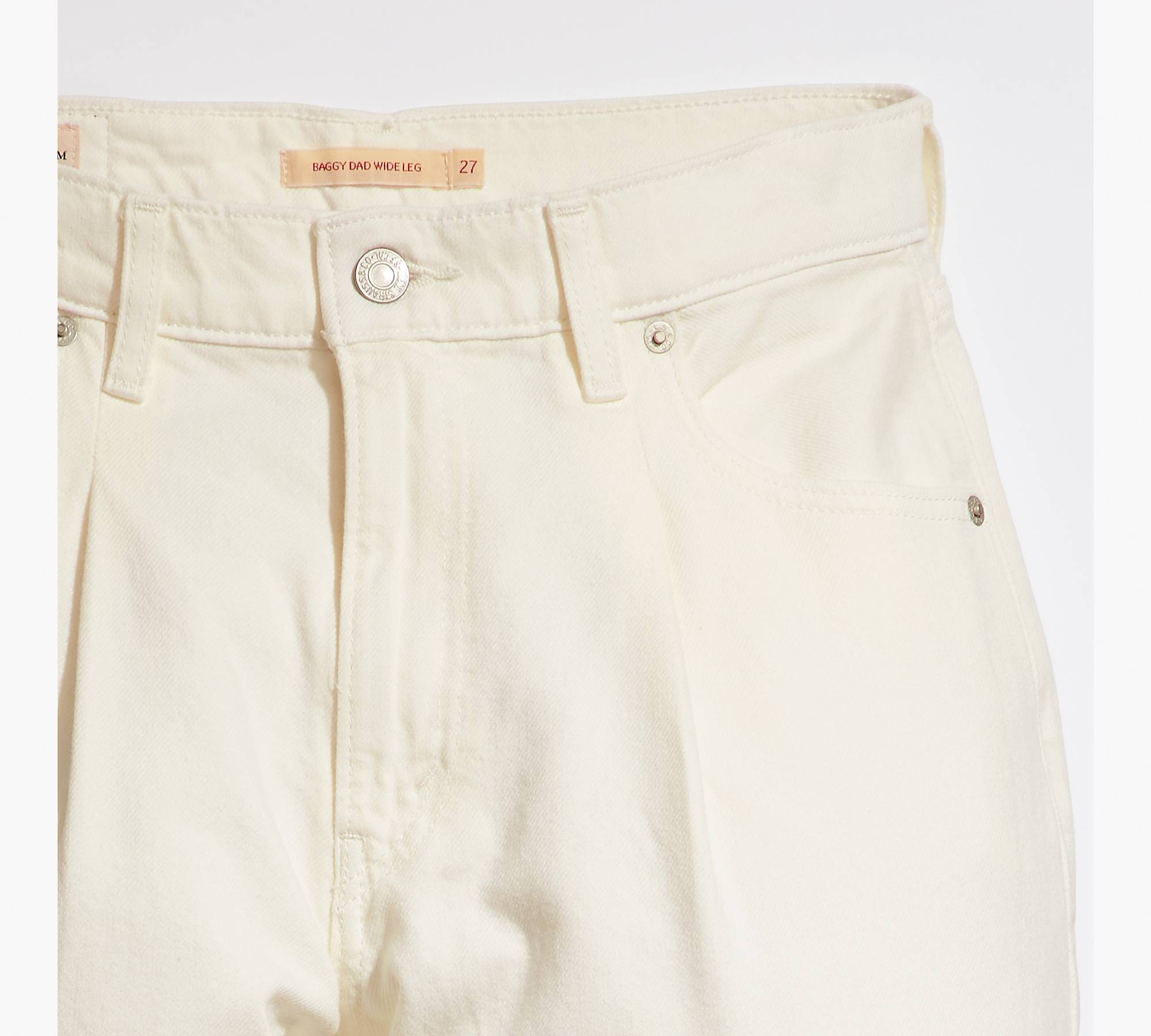 Baggy Dad Wide Leg Women's Jeans - White | Levi's® US