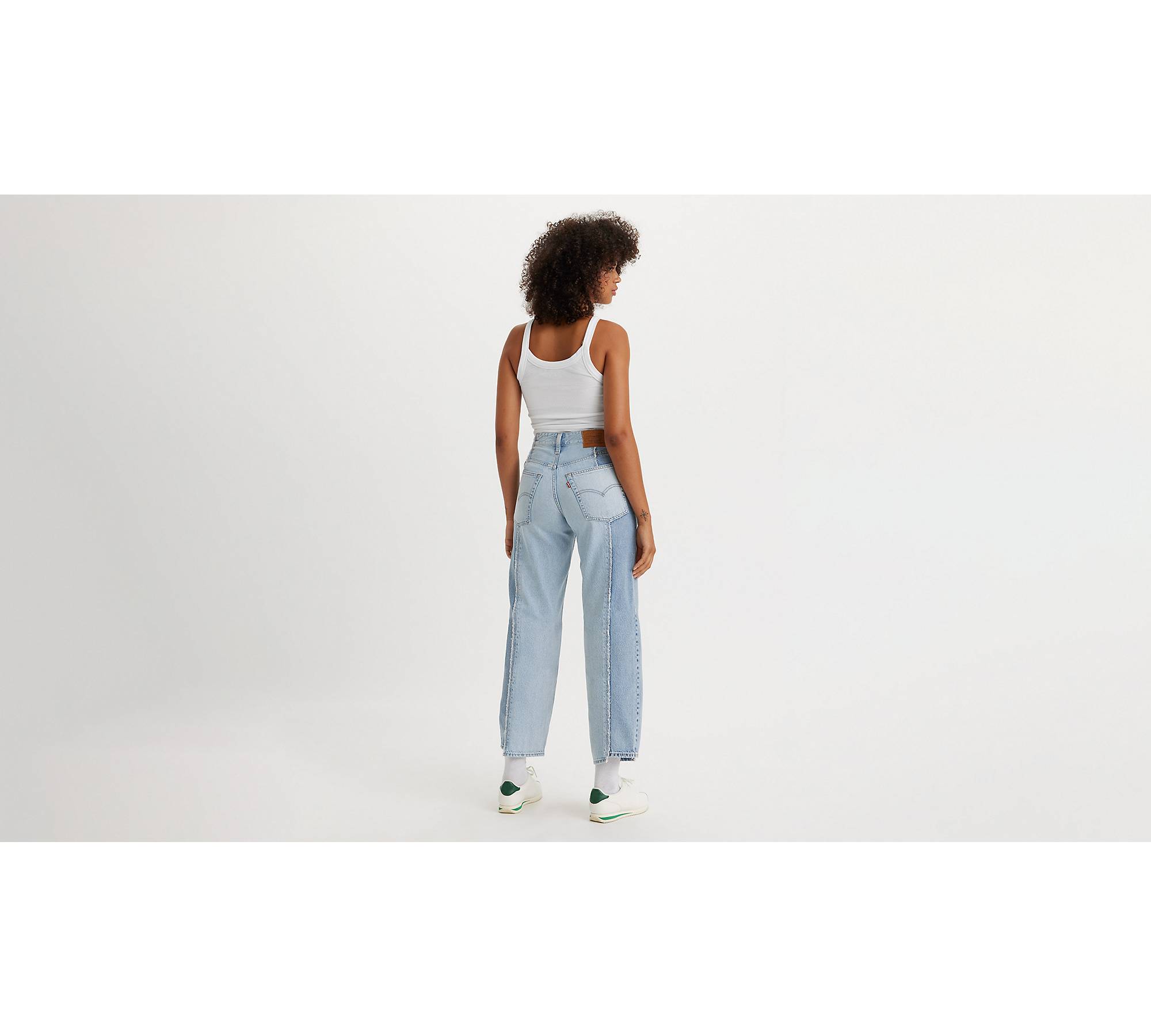 Baggy Dad Recrafted Women's Jeans - Medium Wash