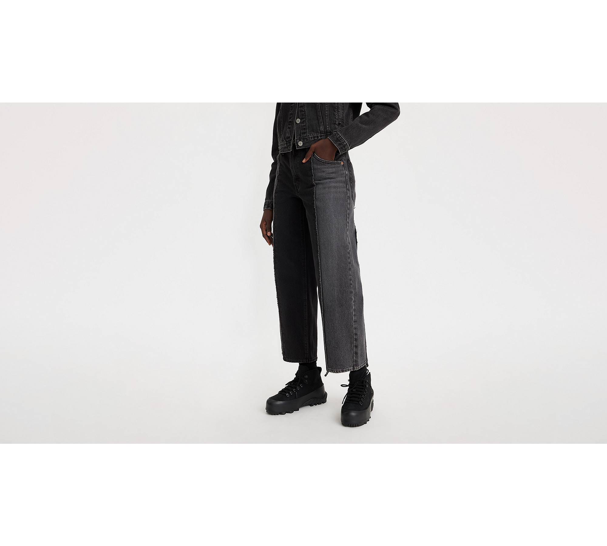 Baggy Dad Recrafted Jeans - Black | Levi's® XK