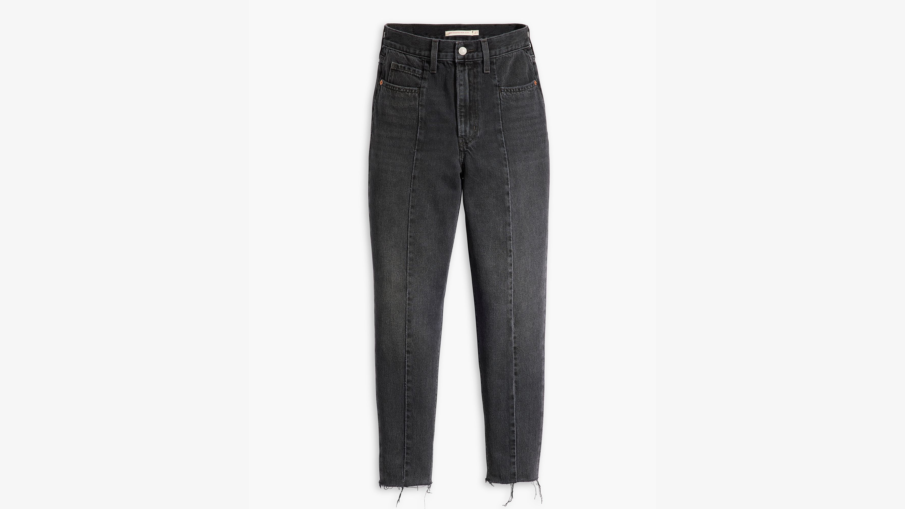 High-waisted Mom Jeans - Black