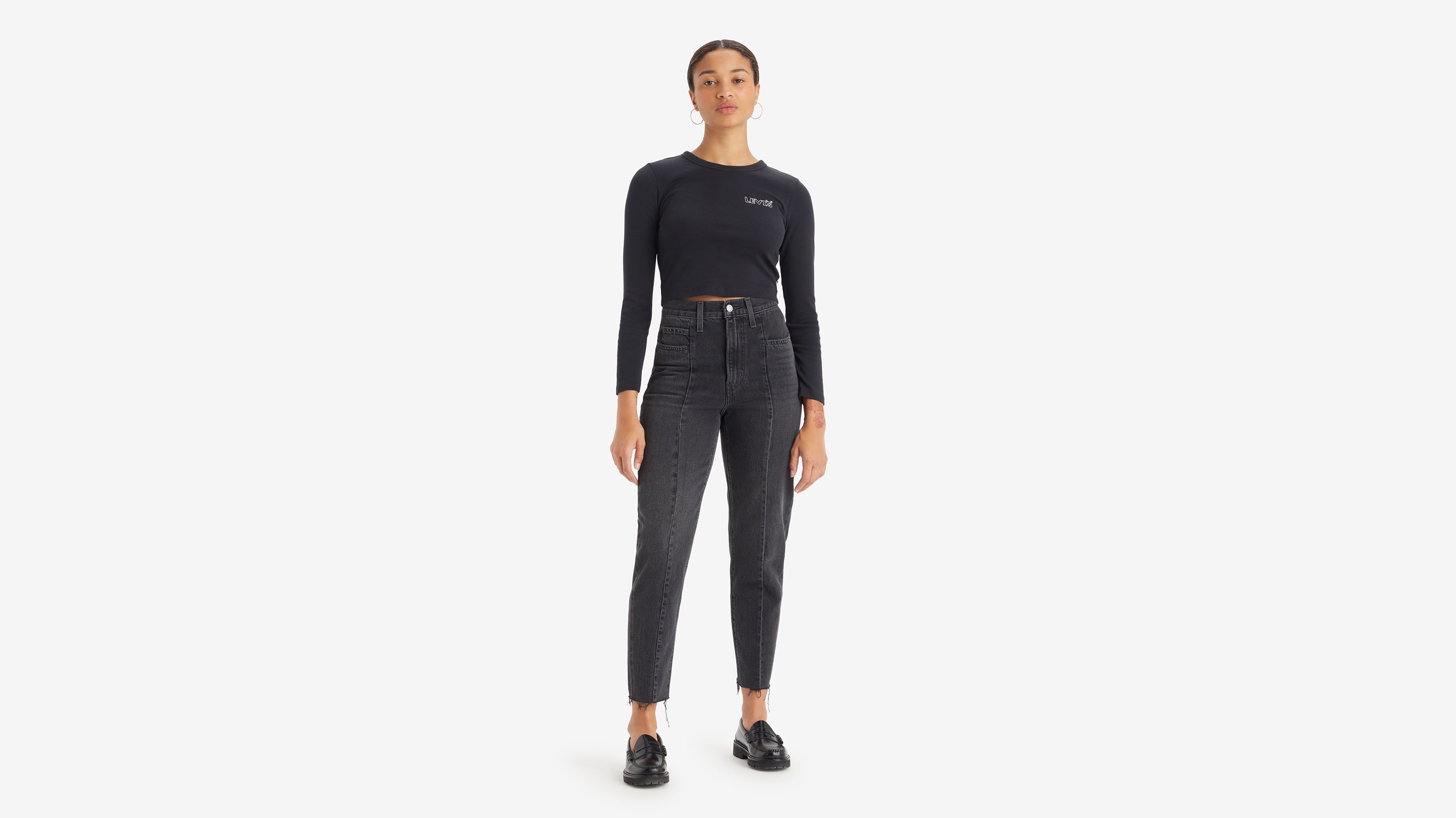 High-Waisted Altered Mom Jeans