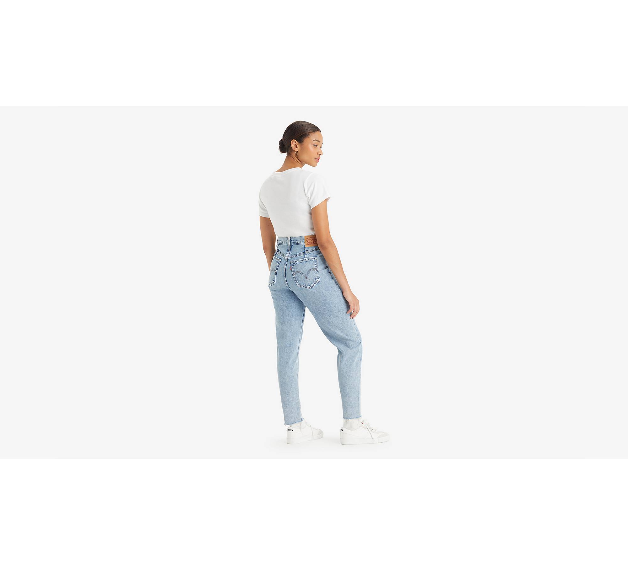 High-waisted Altered Mom Jeans - Blue | Levi's® GB