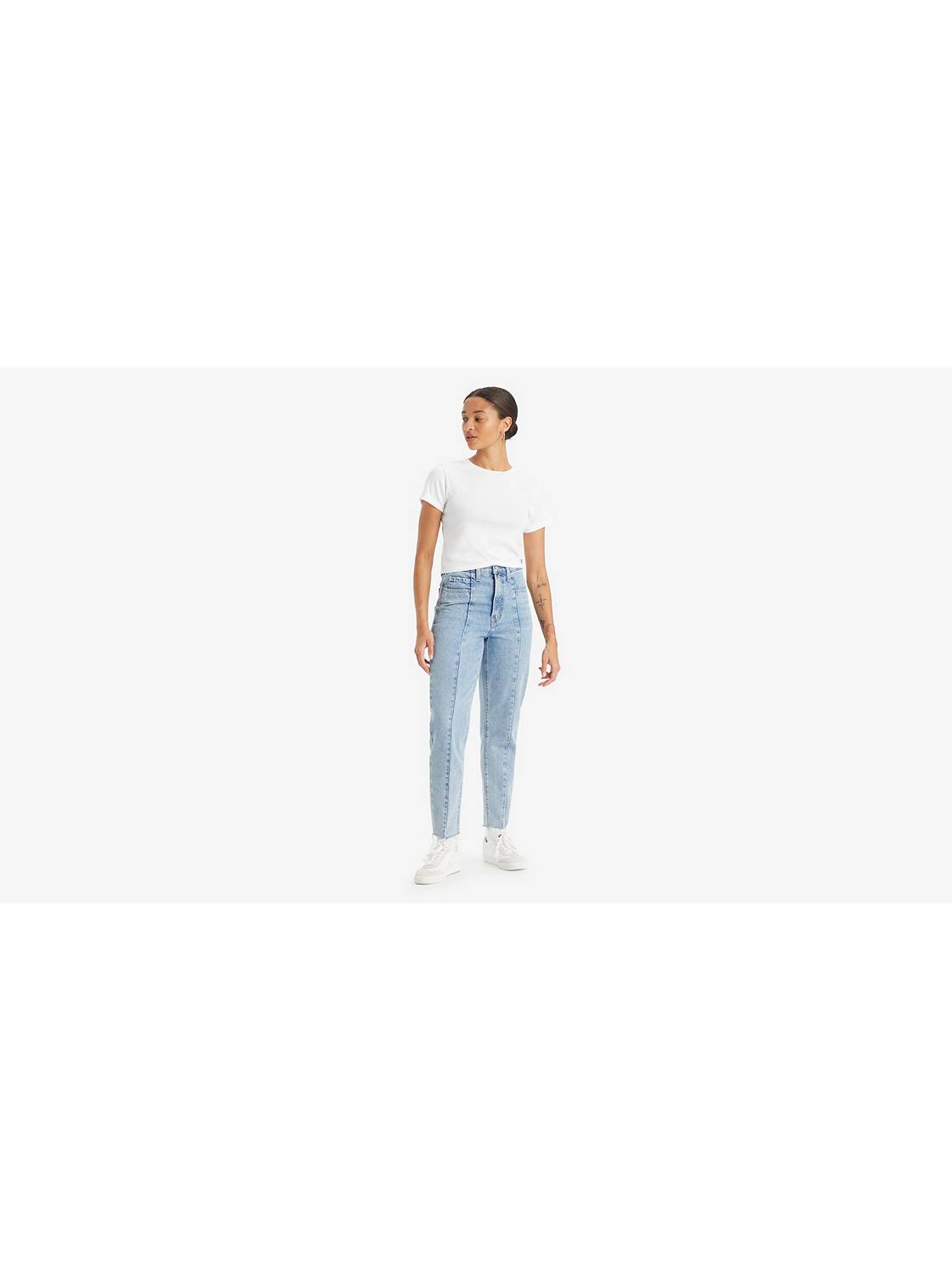 High-Waisted Altered Mom Jeans 1